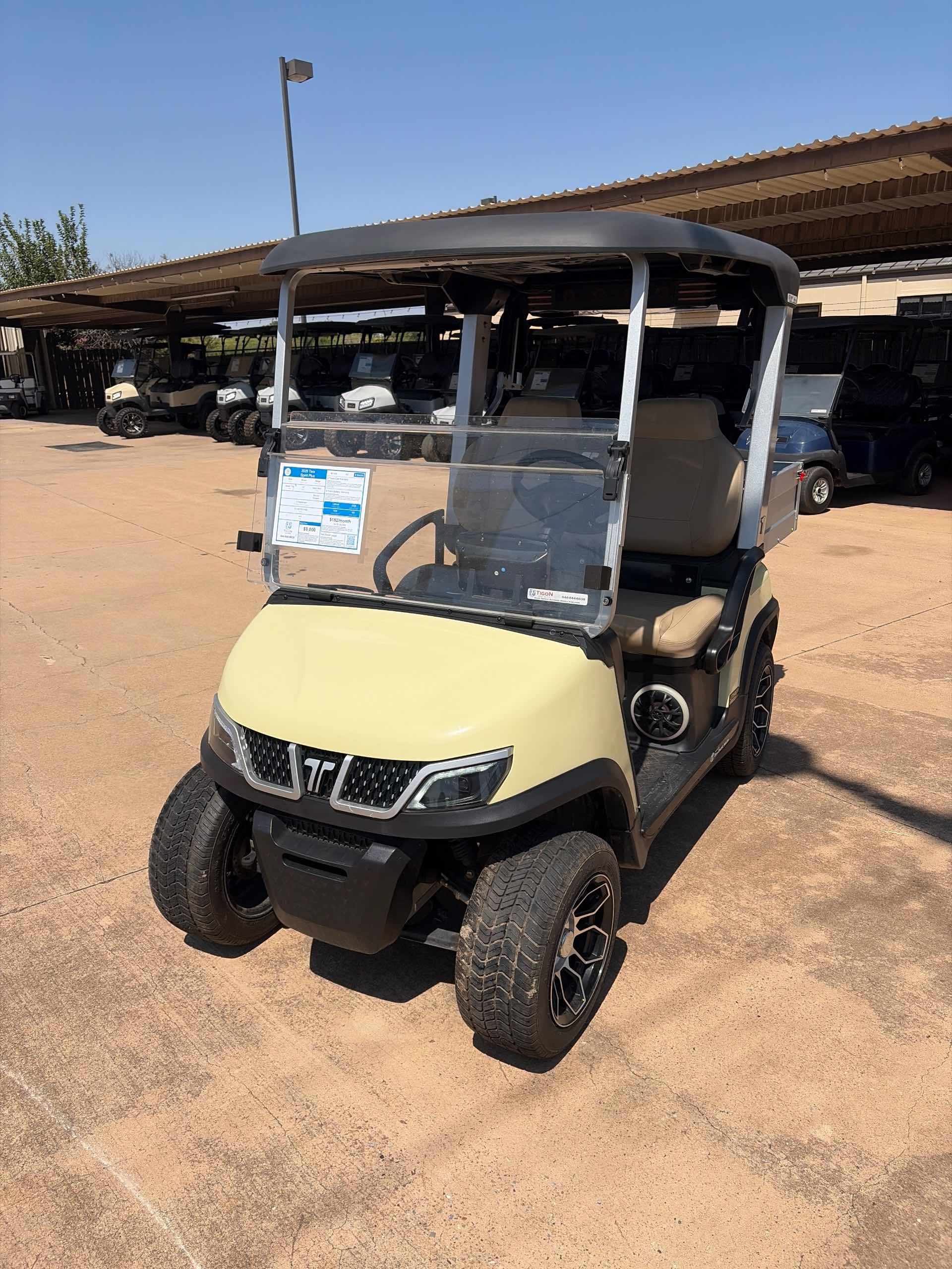 Used 2025 Tara Spirit Plus Golf Cart in Beige for sale at TIGON Wichita Falls, TX