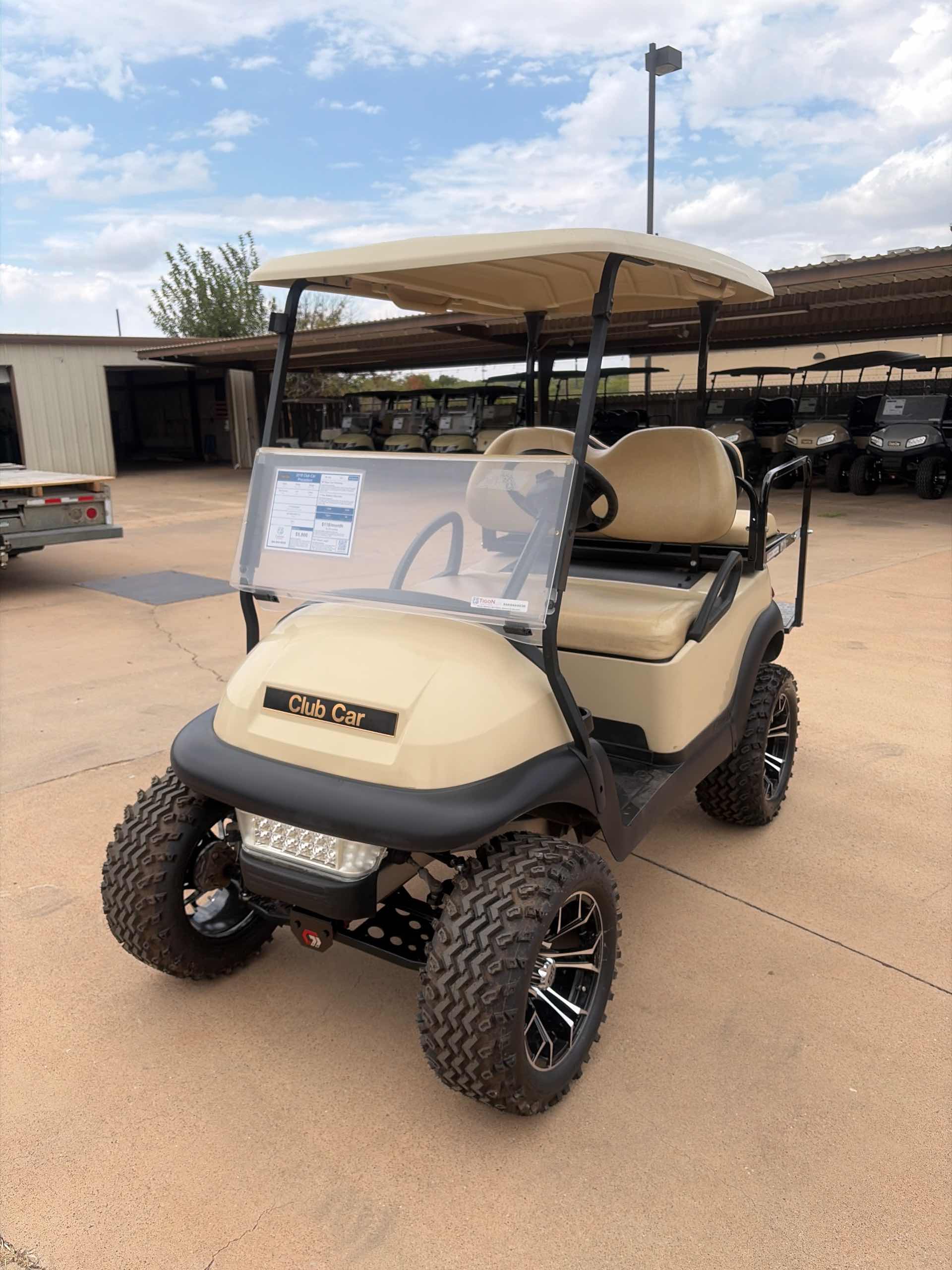 Used 2018 Club Car Precedent Golf Cart in Beige for sale at TIGON Wichita Falls, TX