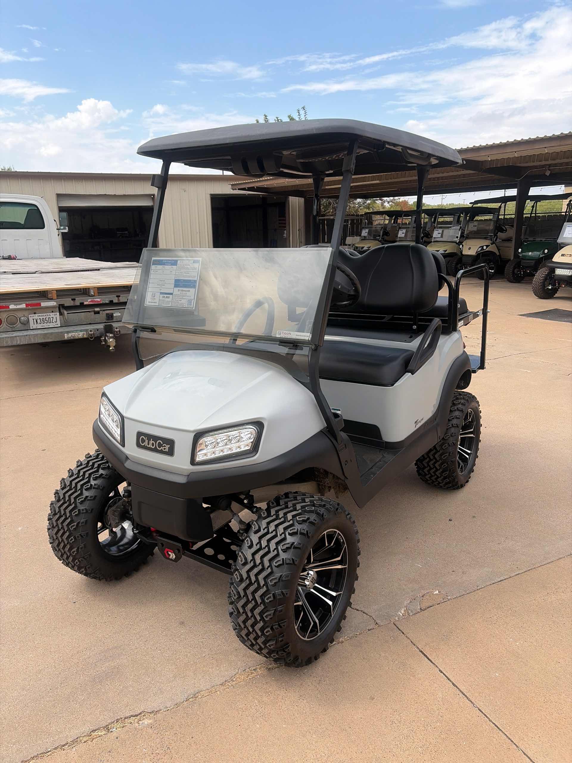 Used 2020 Club Car Tempo Golf Cart in Gray for sale at TIGON Wichita Falls, TX