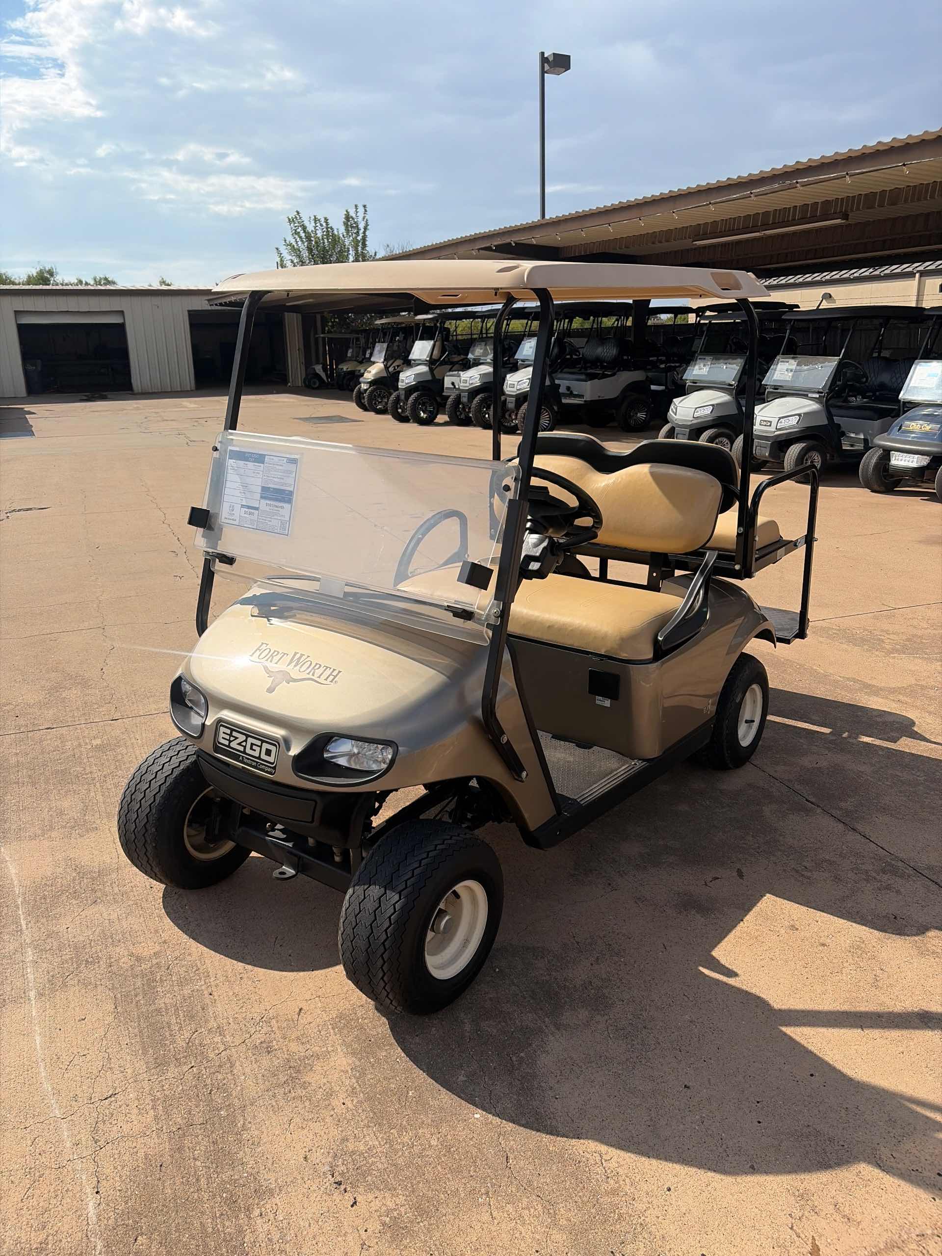 Used 2021 EZGO TXT Golf Cart in Champane for sale at TIGON Wichita Falls, TX