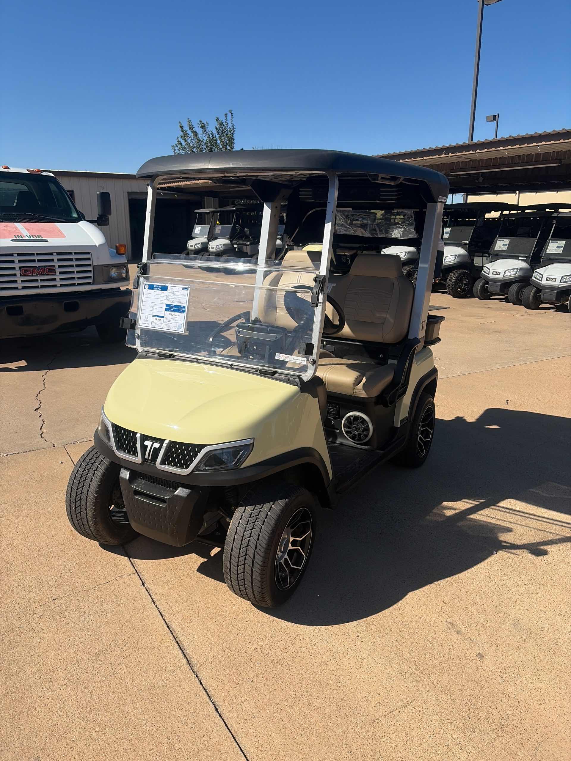 Used 2025 Tara Spirit Plus Golf Cart in Beige for sale at TIGON Wichita Falls, TX