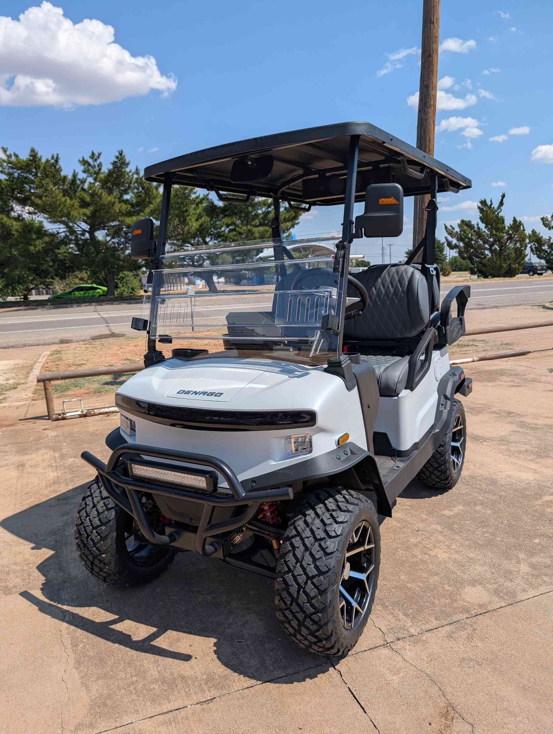 2026 Denago Nomad XL Golf Cart in Matte White for sale at TIGON Wichita Falls, TX