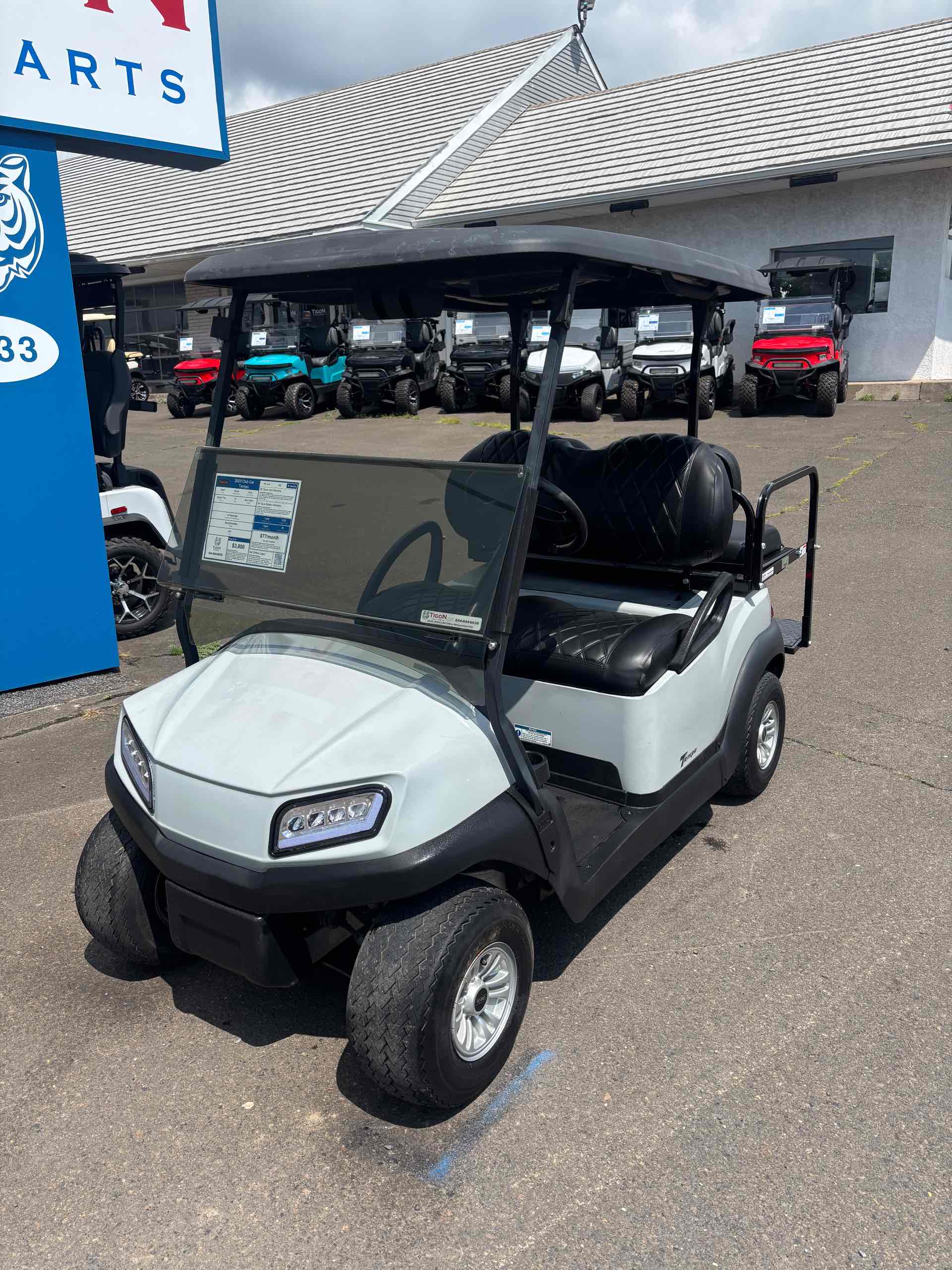 Used 2020 Club Car Tempo Golf Cart in Gray for sale at TIGON Gloucester Point, VA