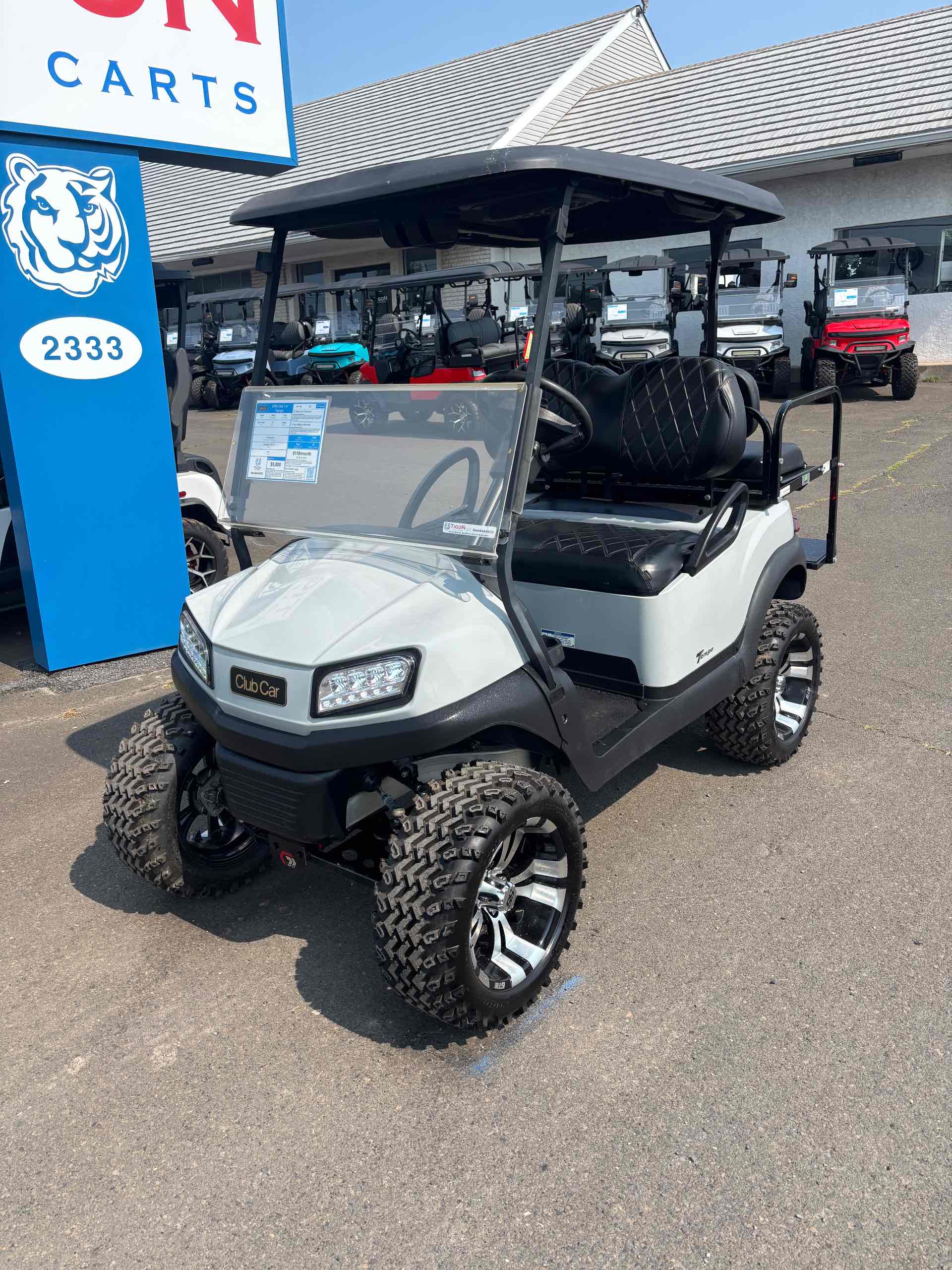 Used 2020 Club Car Tempo Golf Cart in Gray for sale at TIGON Lecanto, FL