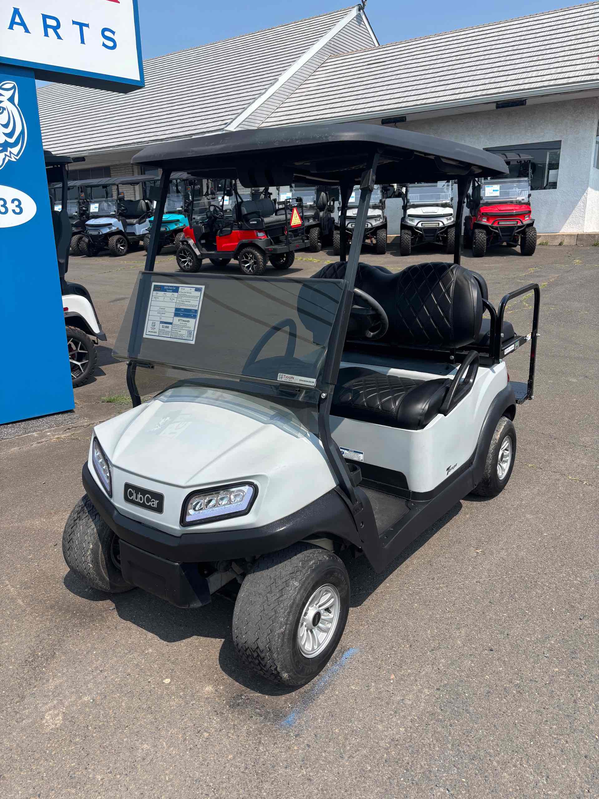 Used 2020 Club Car Tempo Golf Cart in Gray for sale at TIGON Lecanto, FL