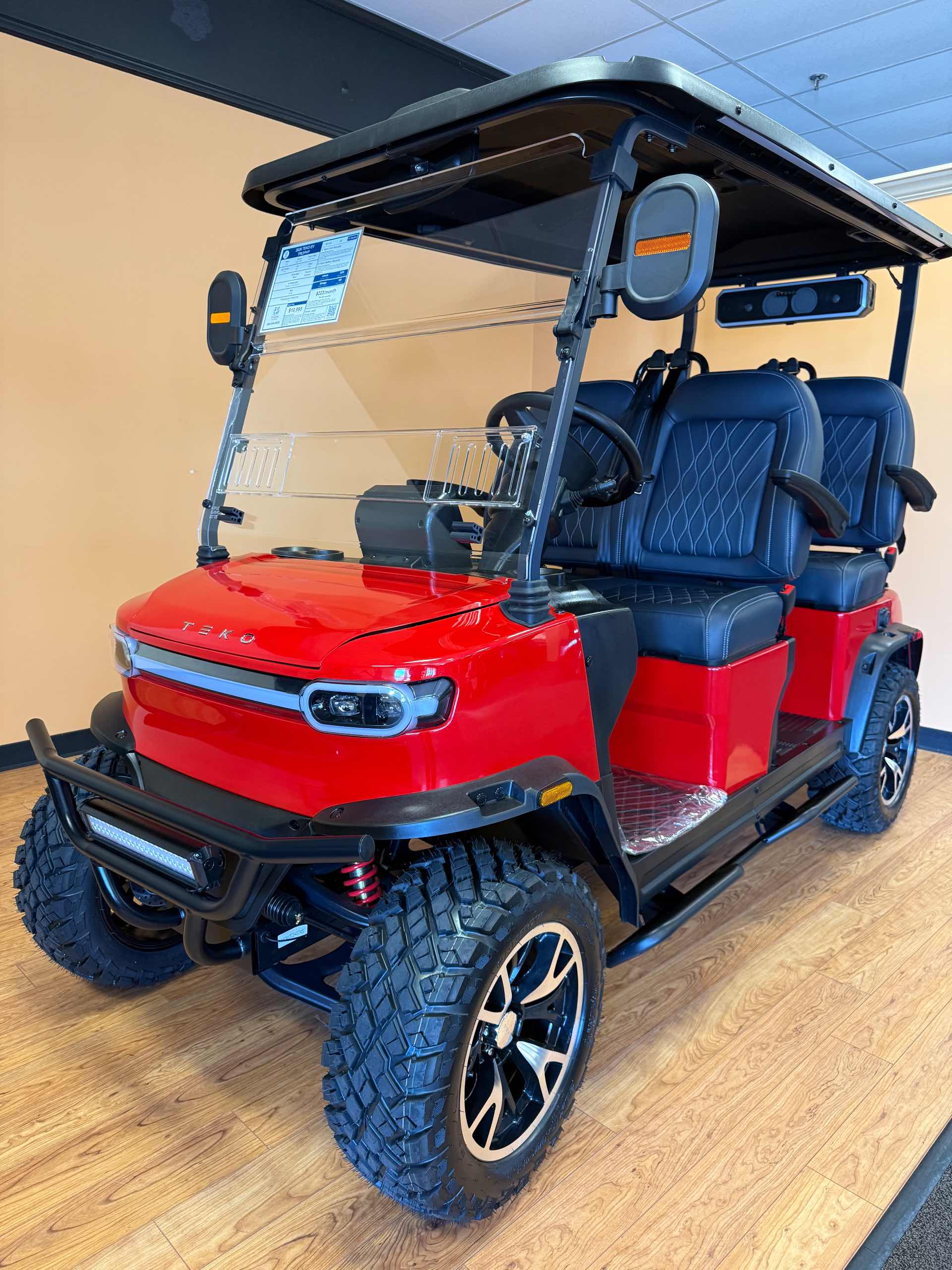 2026 TEKO EV TROPHY Golf Cart in Torch Red