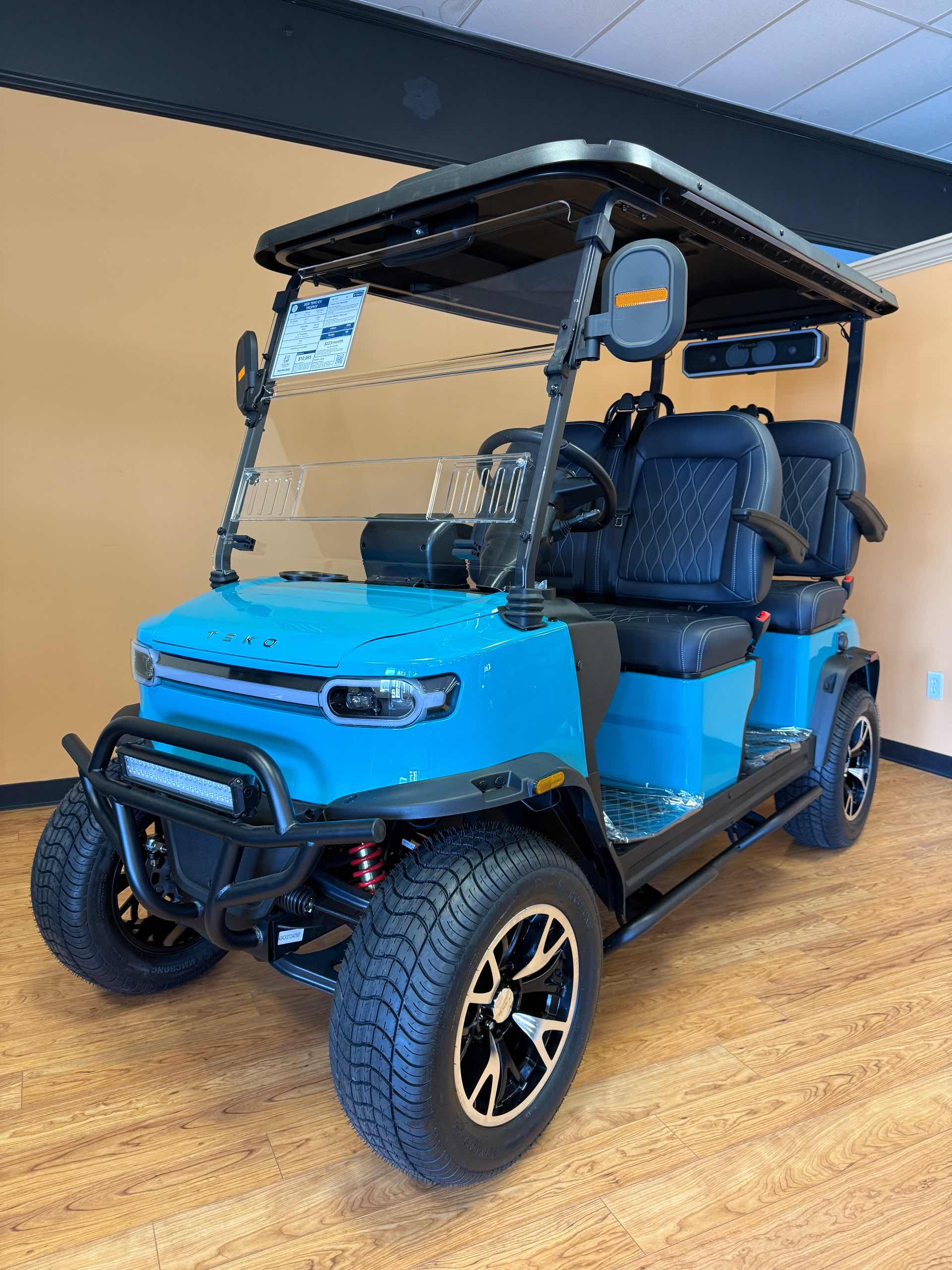 2026 TEKO EV TROPHY Golf Cart in Gulf Blue