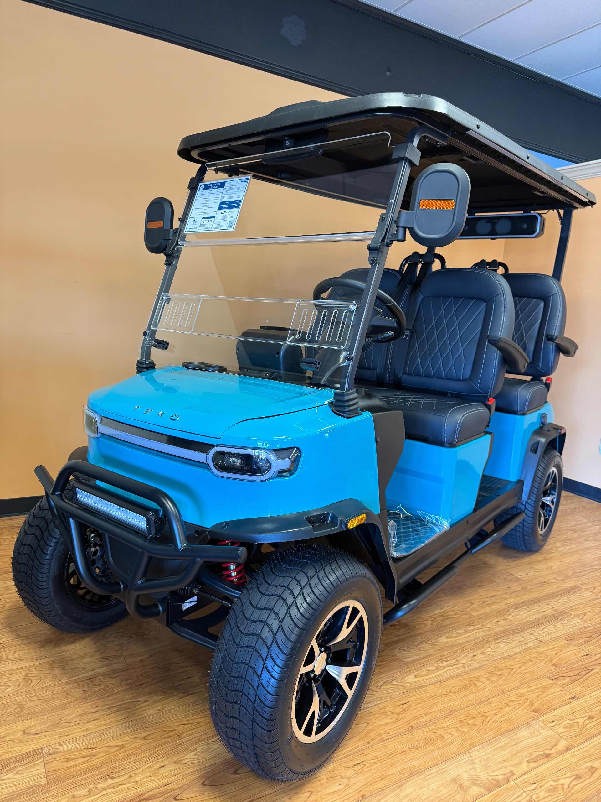 2026 TEKO EV TROPHY Golf Cart in Gulf Blue