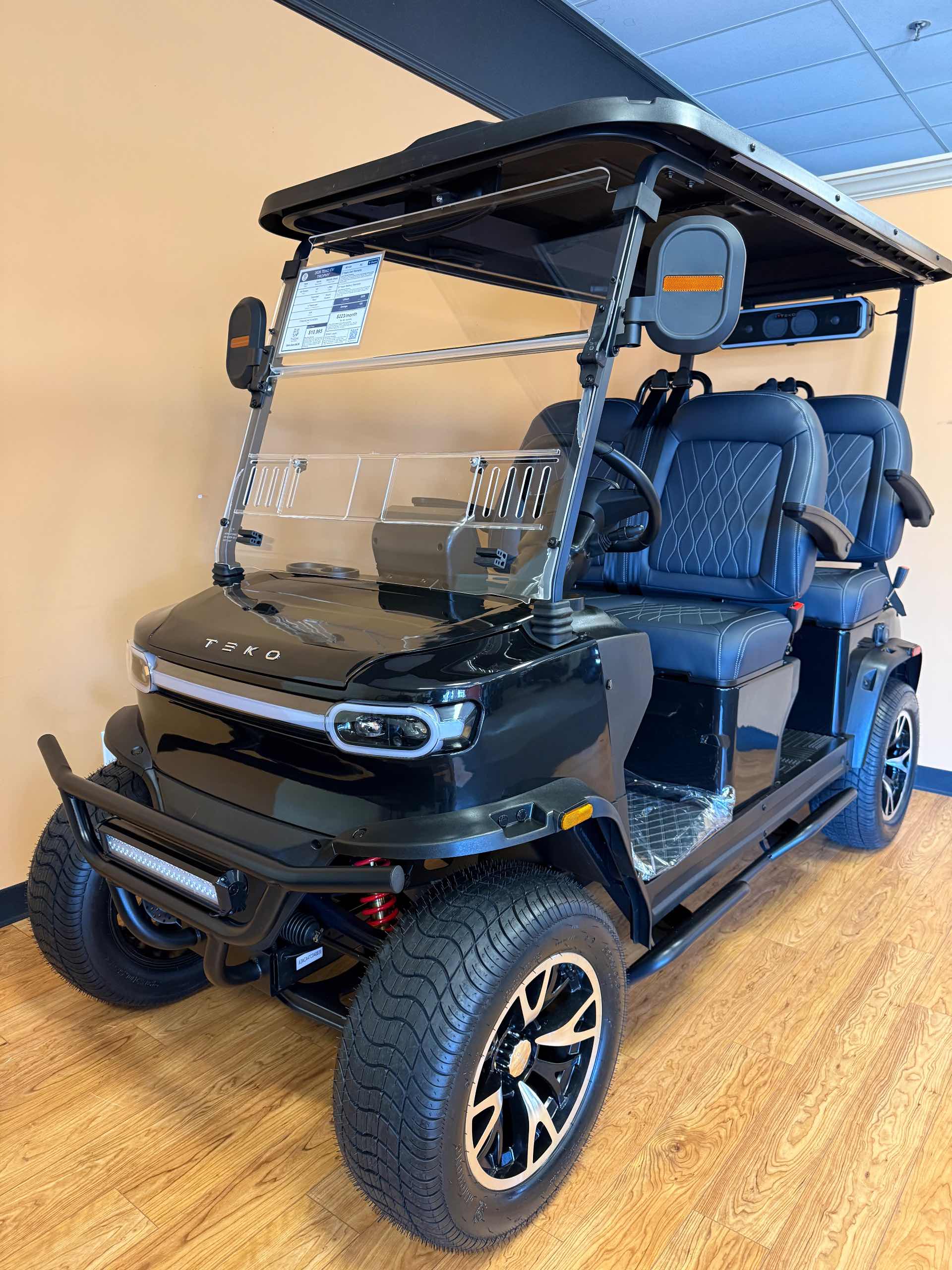 2026 TEKO EV TROPHY Golf Cart in Metallic Black