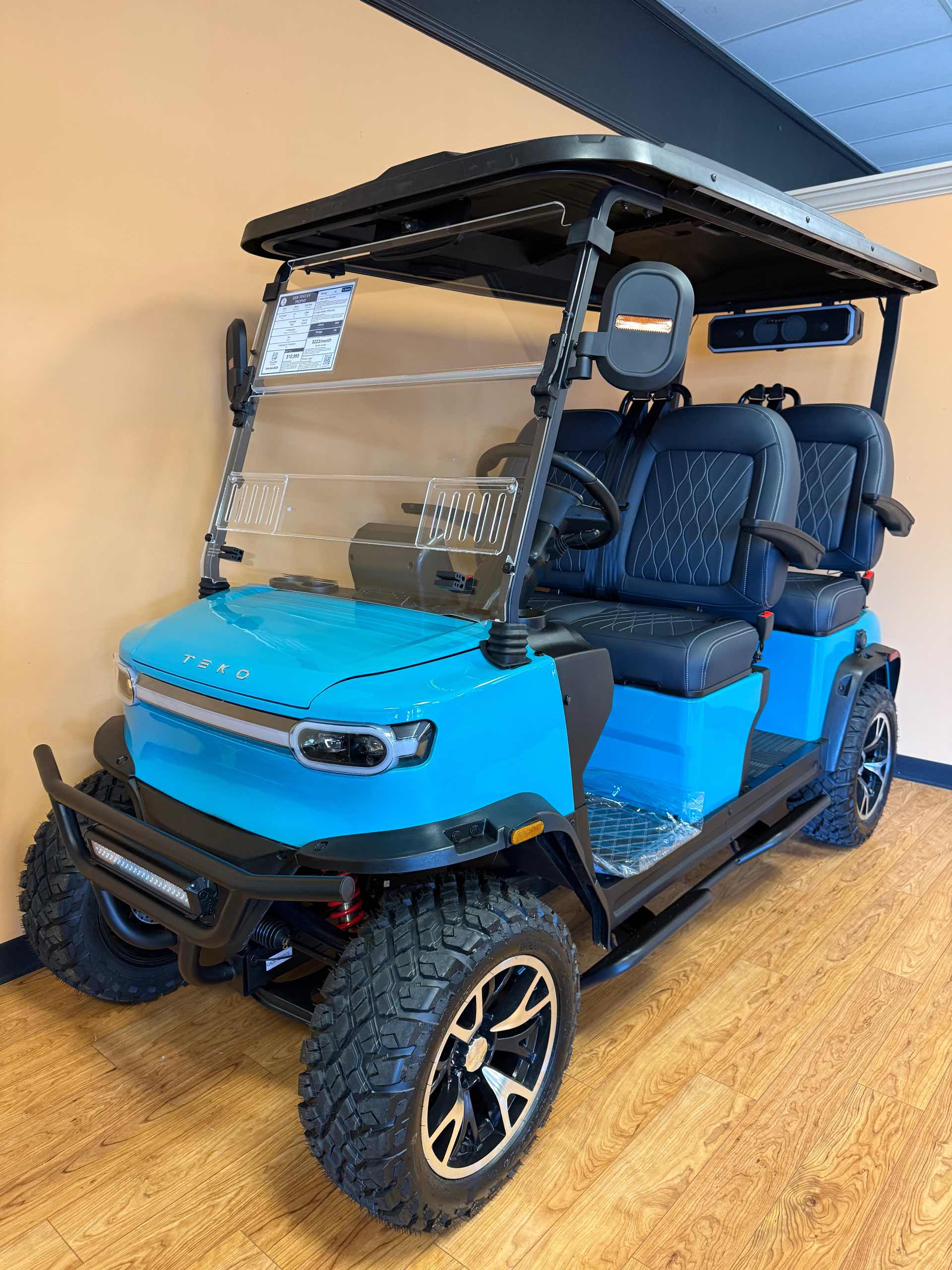 2026 TEKO EV TROPHY Golf Cart in Gulf Blue