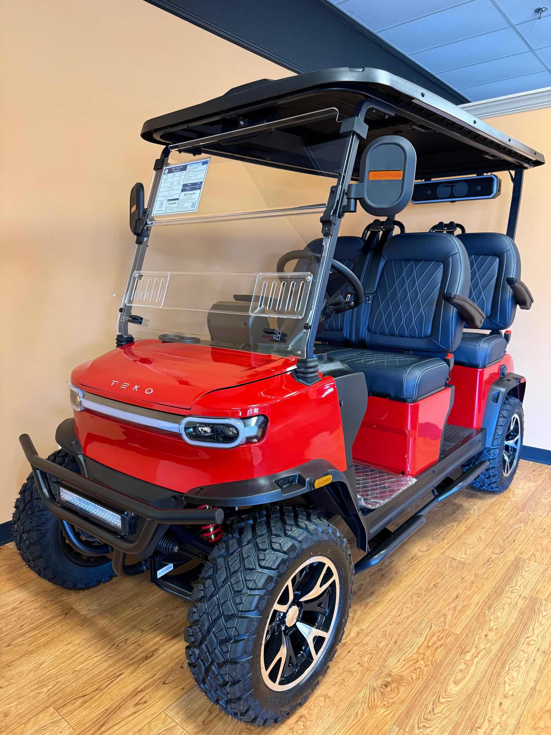 2026 TEKO EV TROPHY Golf Cart in Torch Red