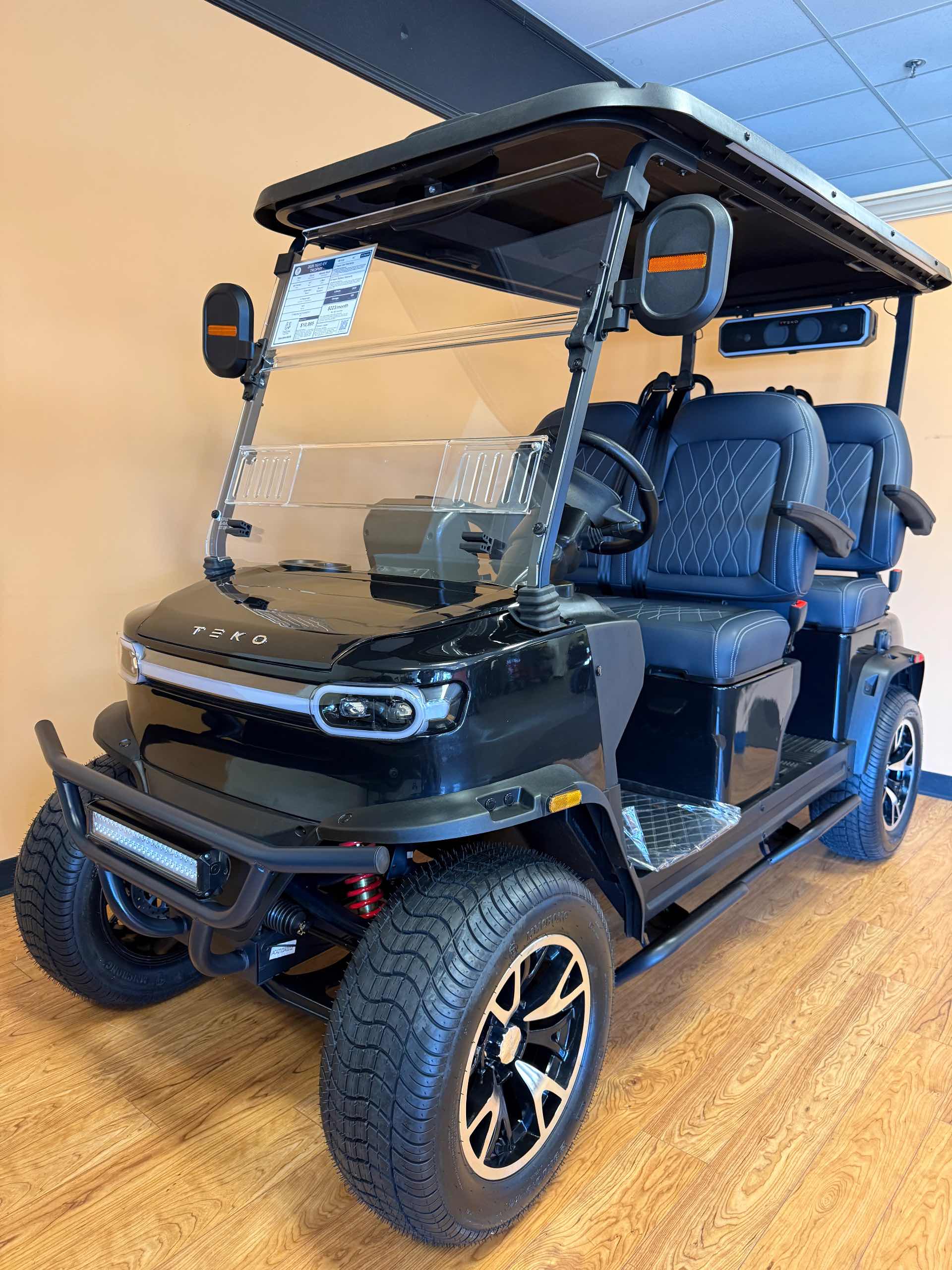 2026 TEKO EV TROPHY Golf Cart in Metallic Black
