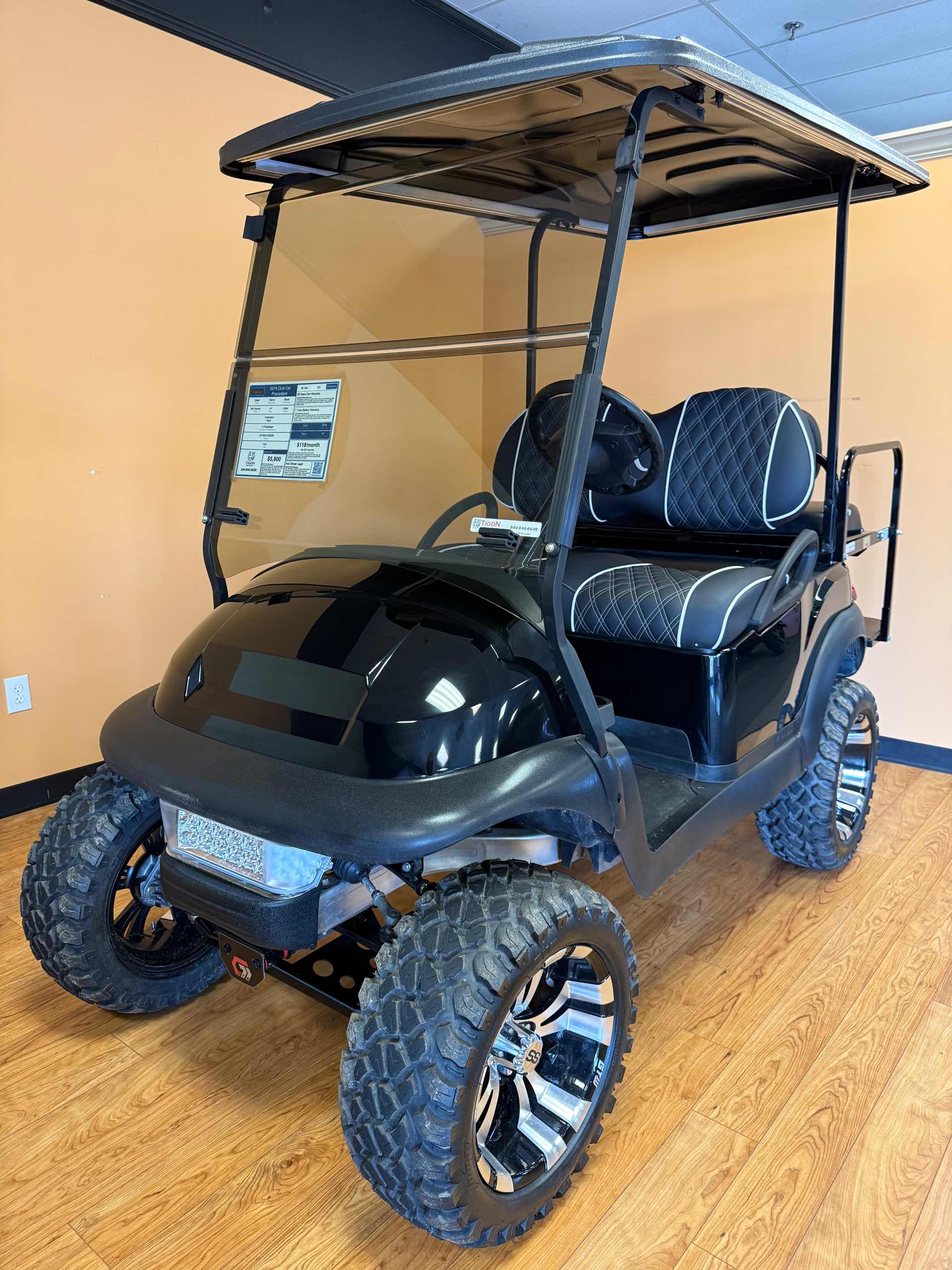 2019 Club Car Precedent Golf Cart in Black