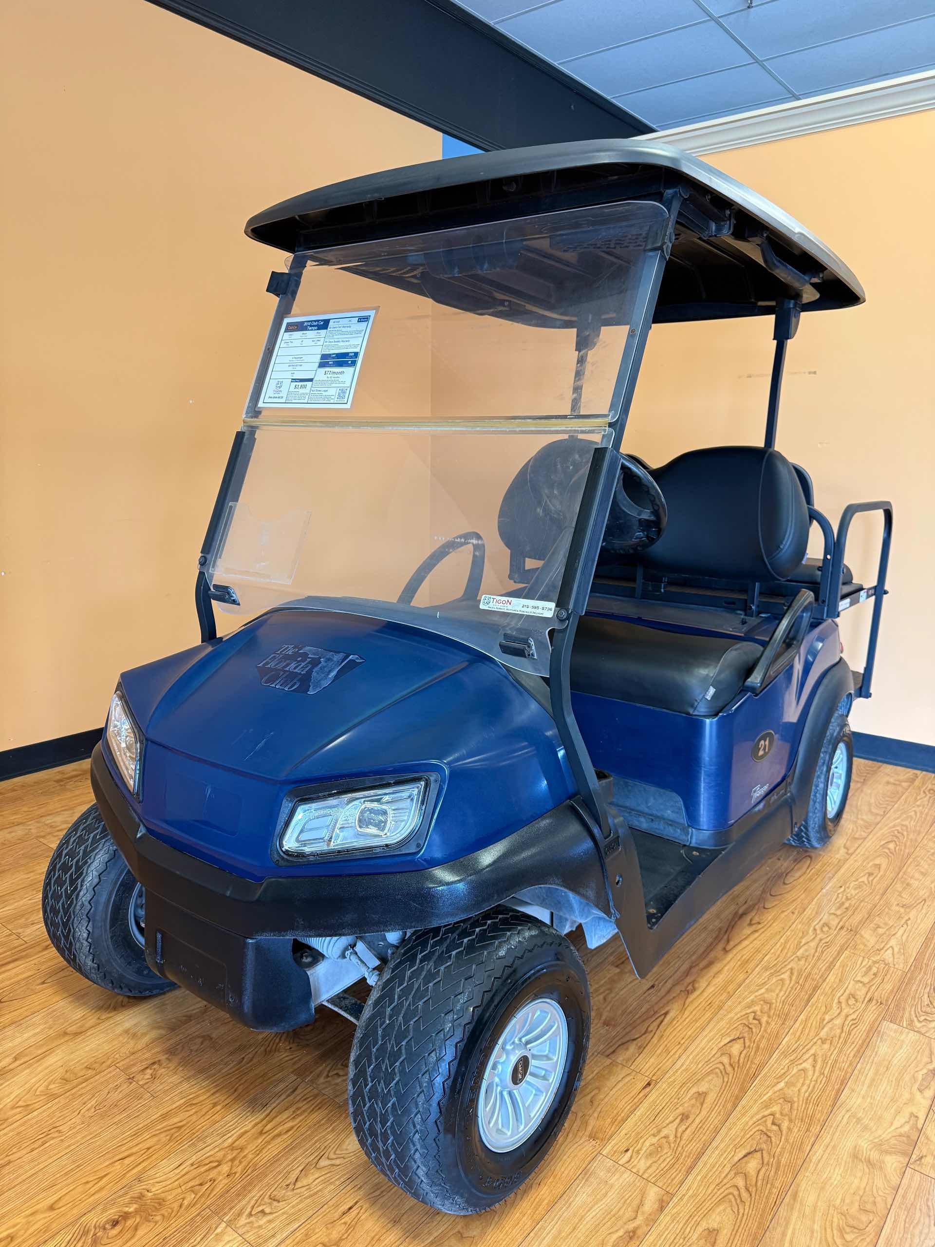 Club Car® Tempo Blue In Rio Grande, New Jersey