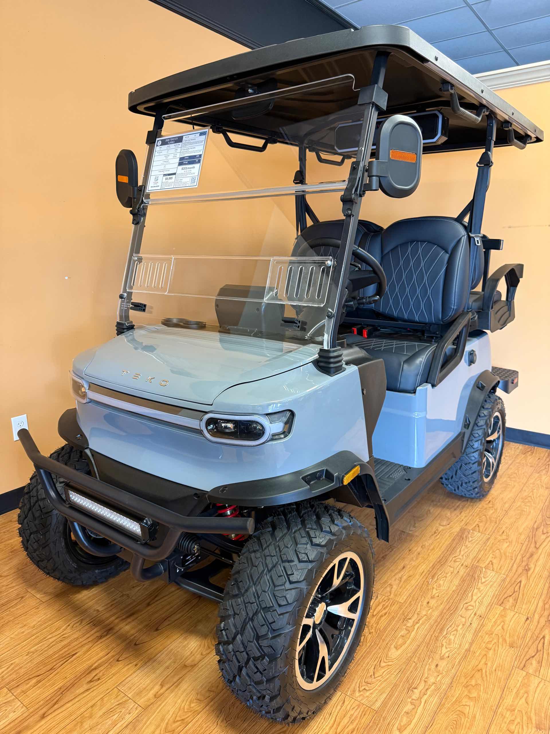 2026 TEKO EV TURBO Golf Cart in Nardo Gray