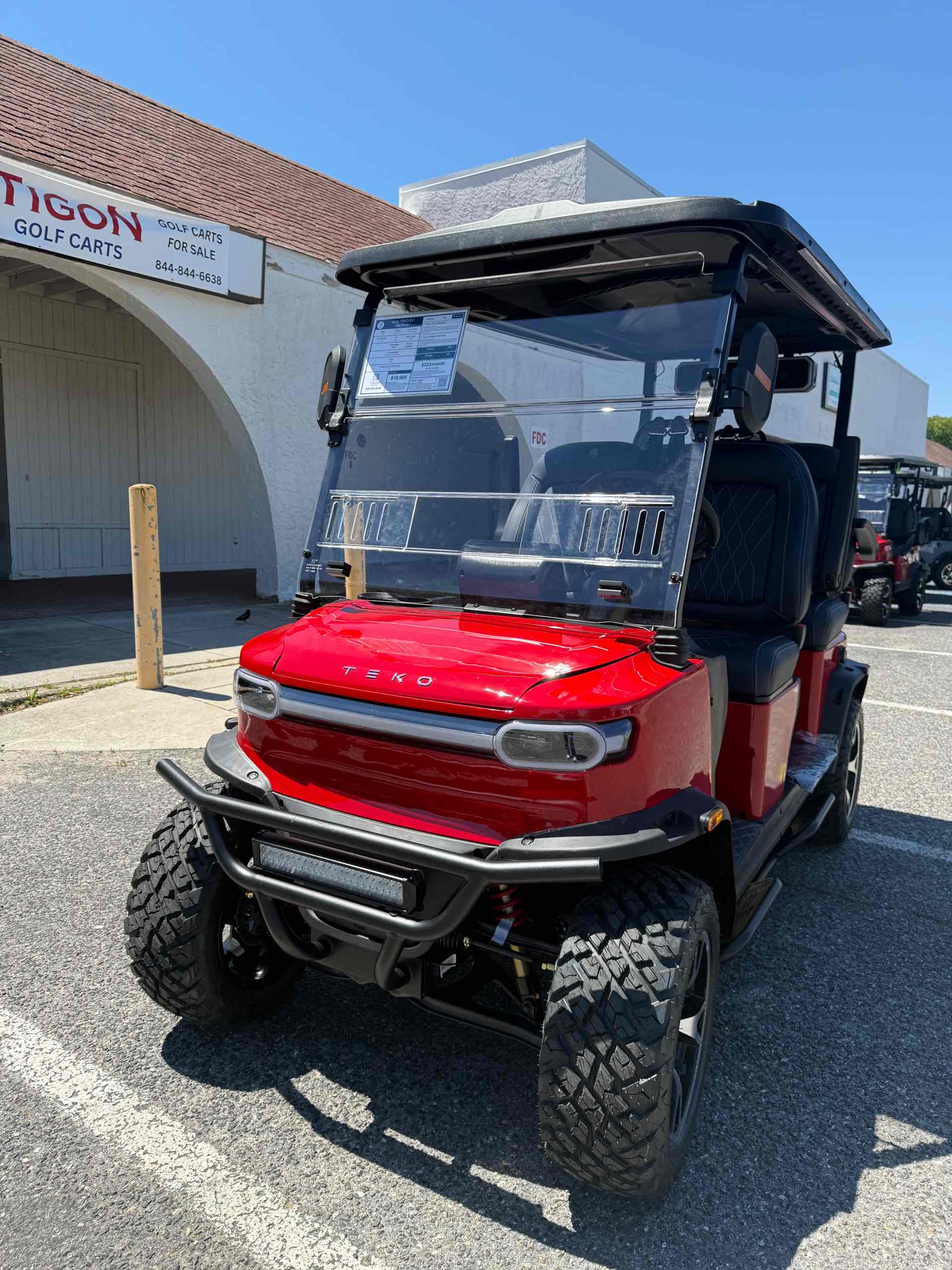 2026 TEKO EV TROPHY Golf Cart in Torch Red
