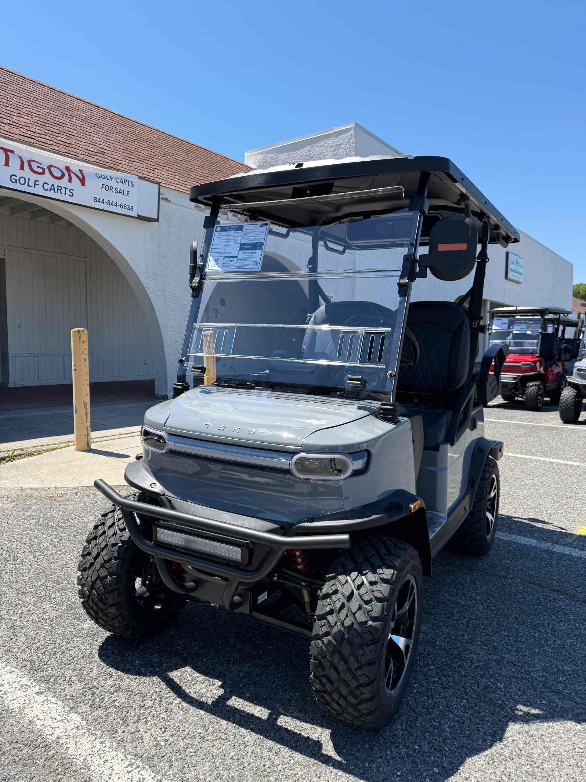 2026 TEKO EV TURBO Golf Cart in Nardo Gray