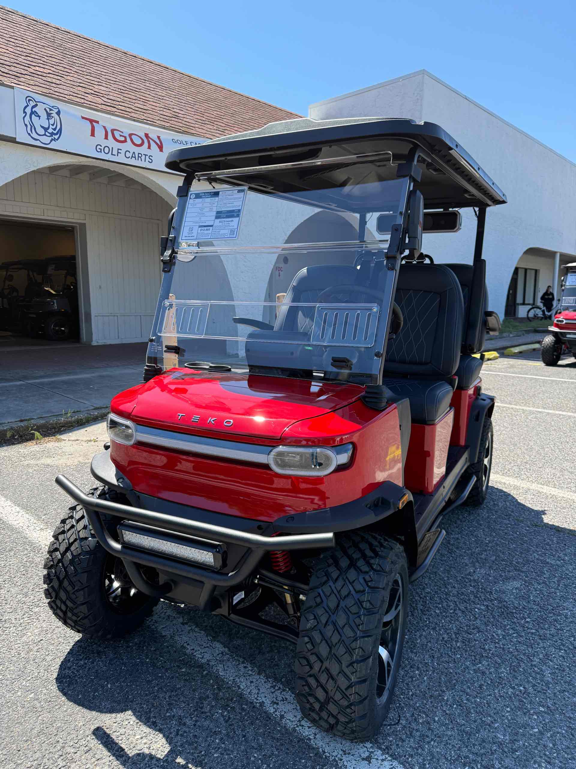 2026 TEKO EV TROPHY Golf Cart in Torch Red
