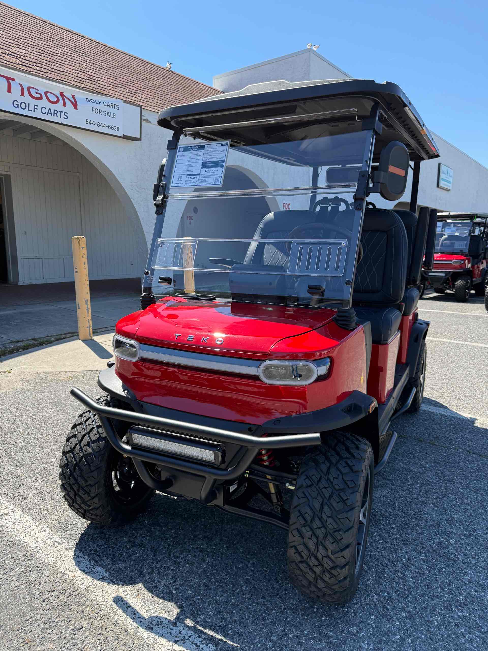 2026 TEKO EV TROPHY Golf Cart in Torch Red