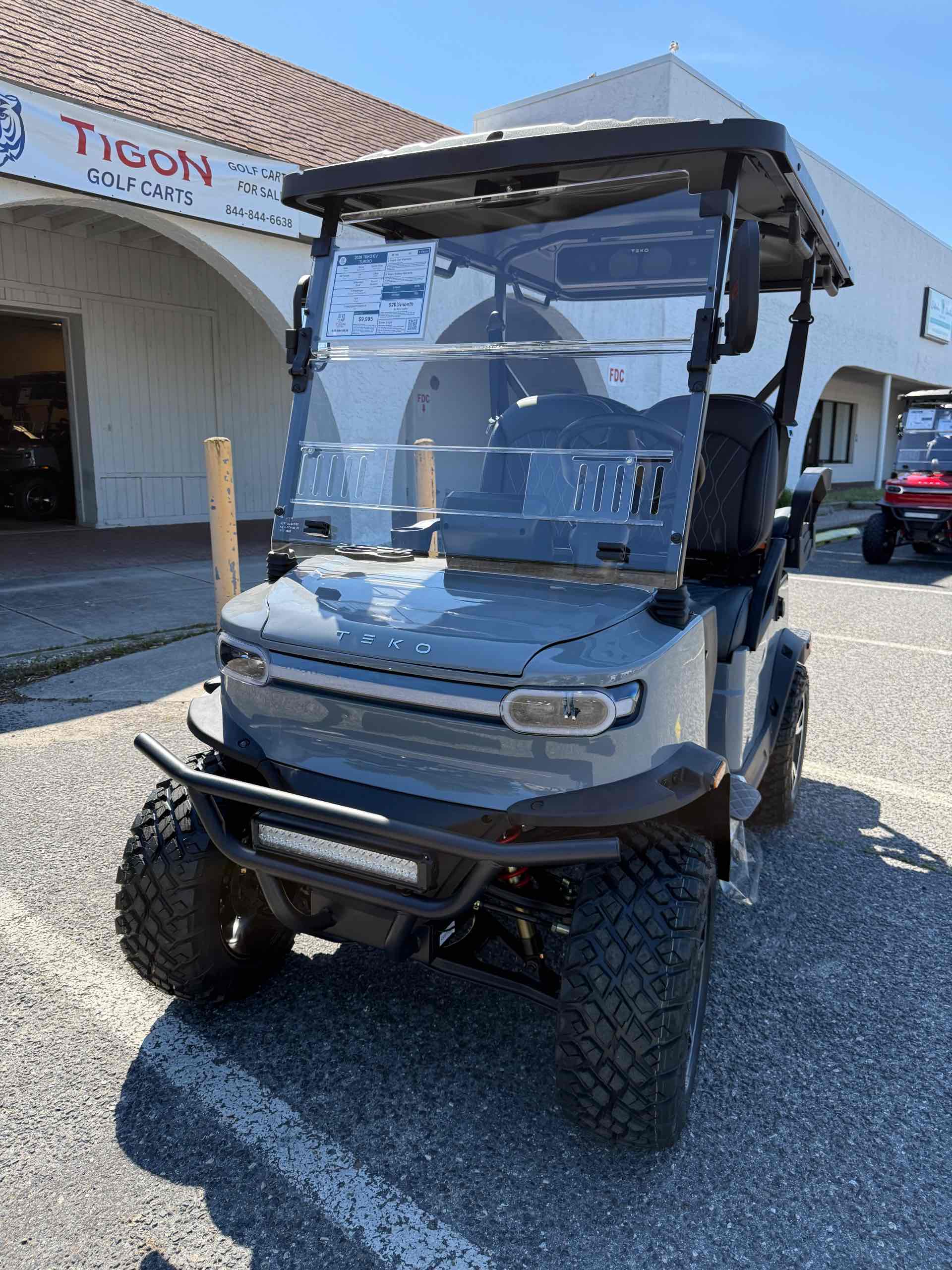 2026 TEKO EV TURBO Golf Cart in Nardo Gray