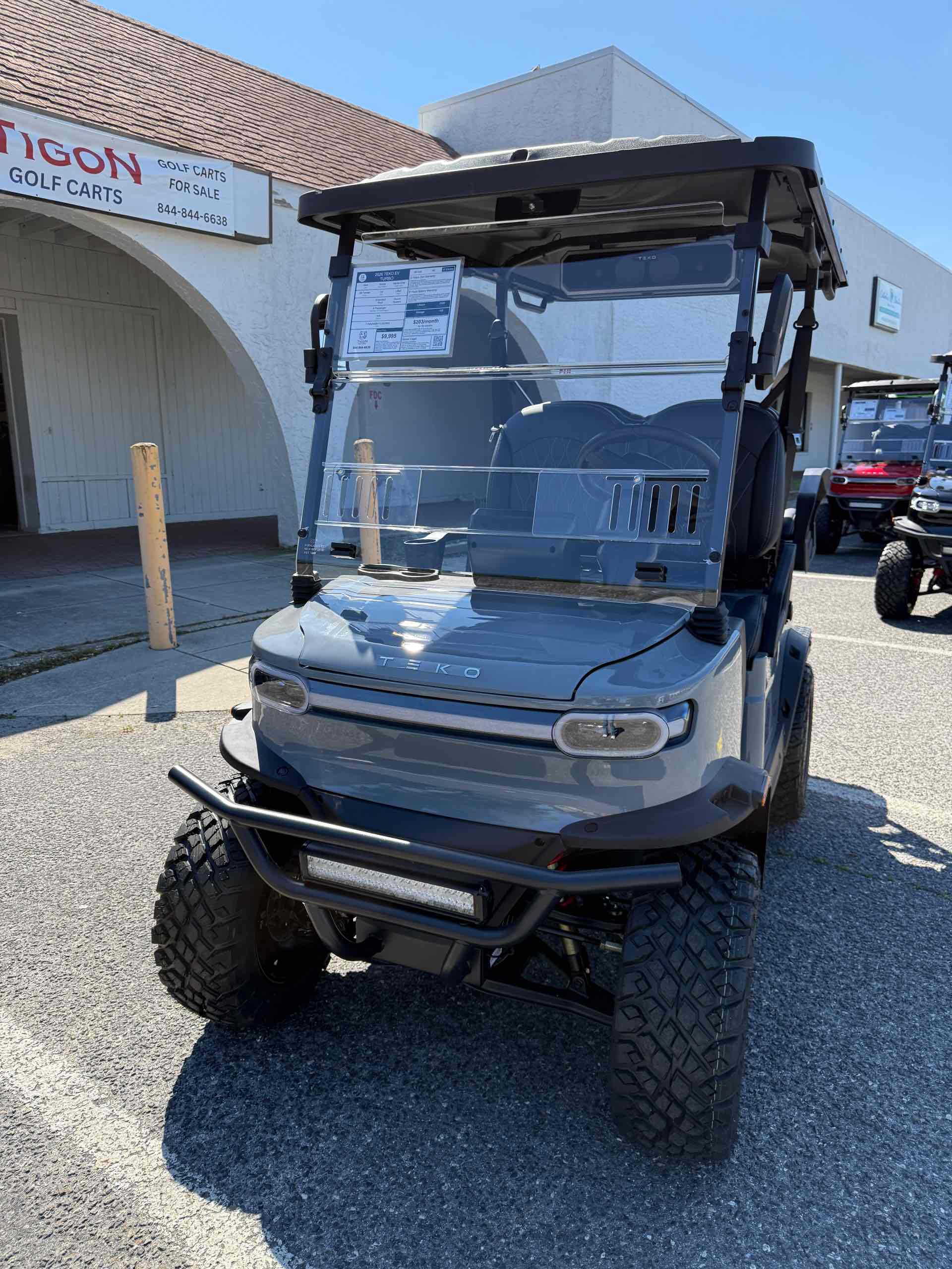2026 TEKO EV TURBO Golf Cart in Nardo Gray