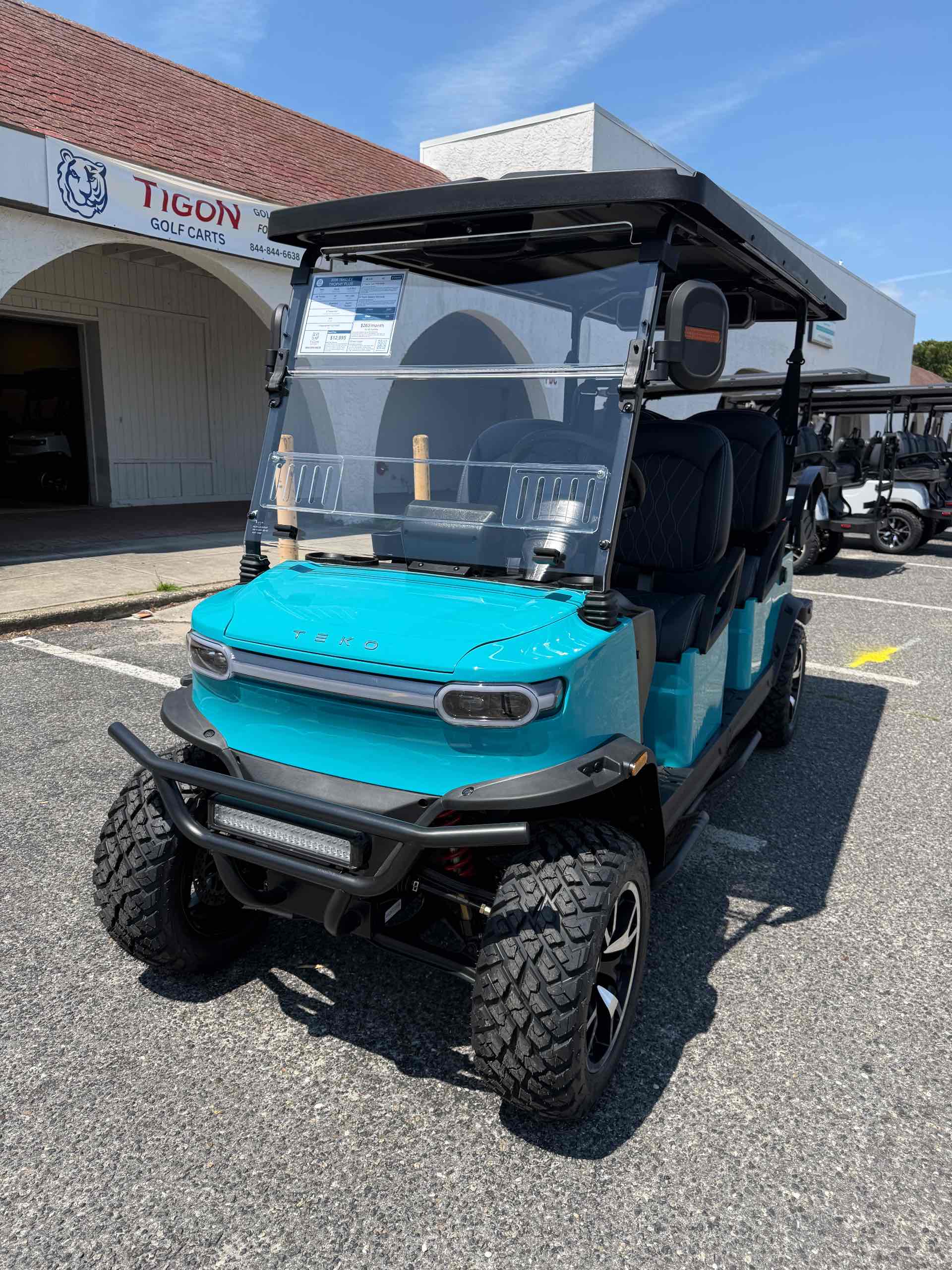 2026 TEKO EV TROPHY PLUS Golf Cart in Gulf Blue
