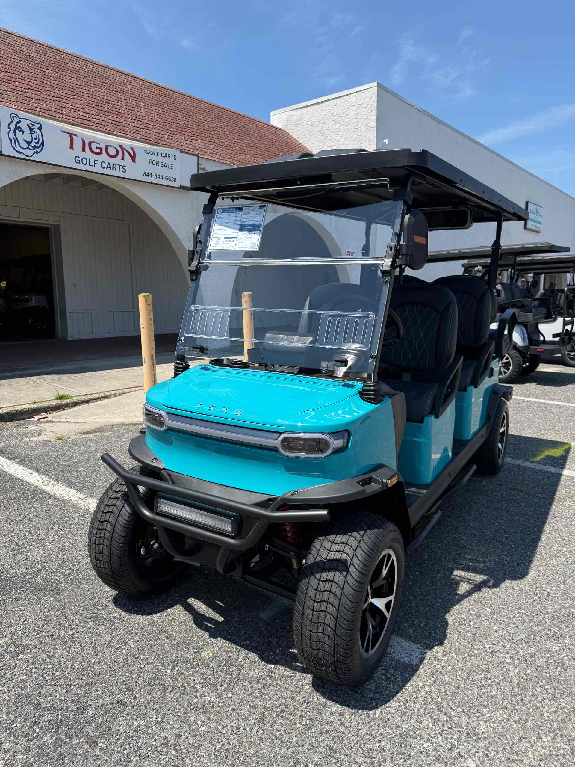 2026 TEKO EV TROPHY PLUS Golf Cart in Gulf Blue for sale at TIGON Rio Grande, NJ