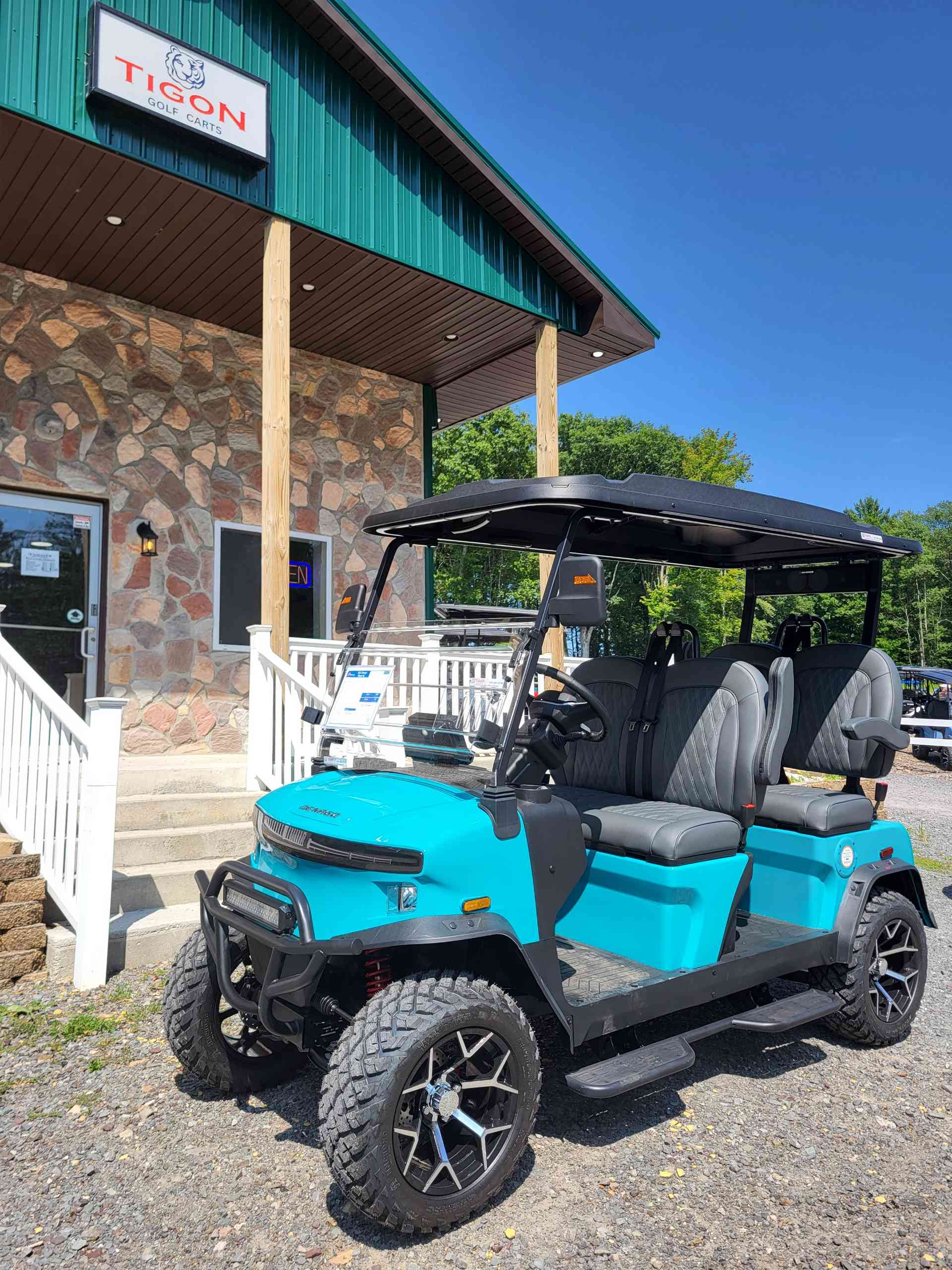 2026 Denago Rover XL Golf Cart in Aqua