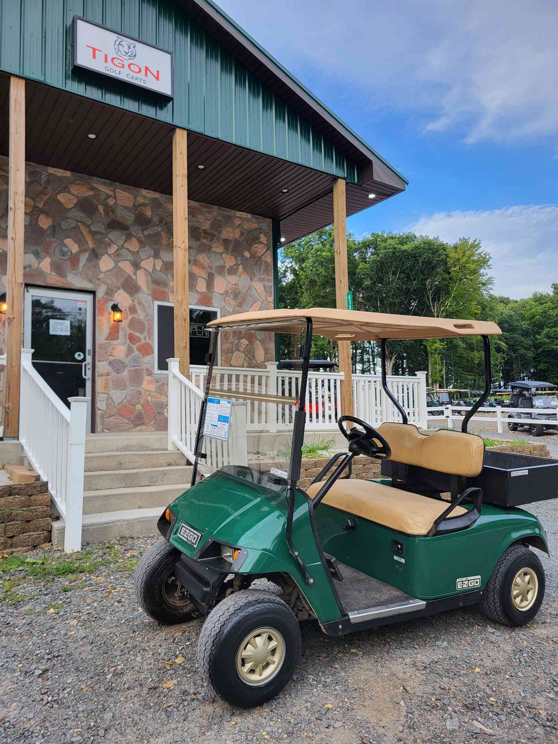 2002 EZGO TXT Golf Cart in Green