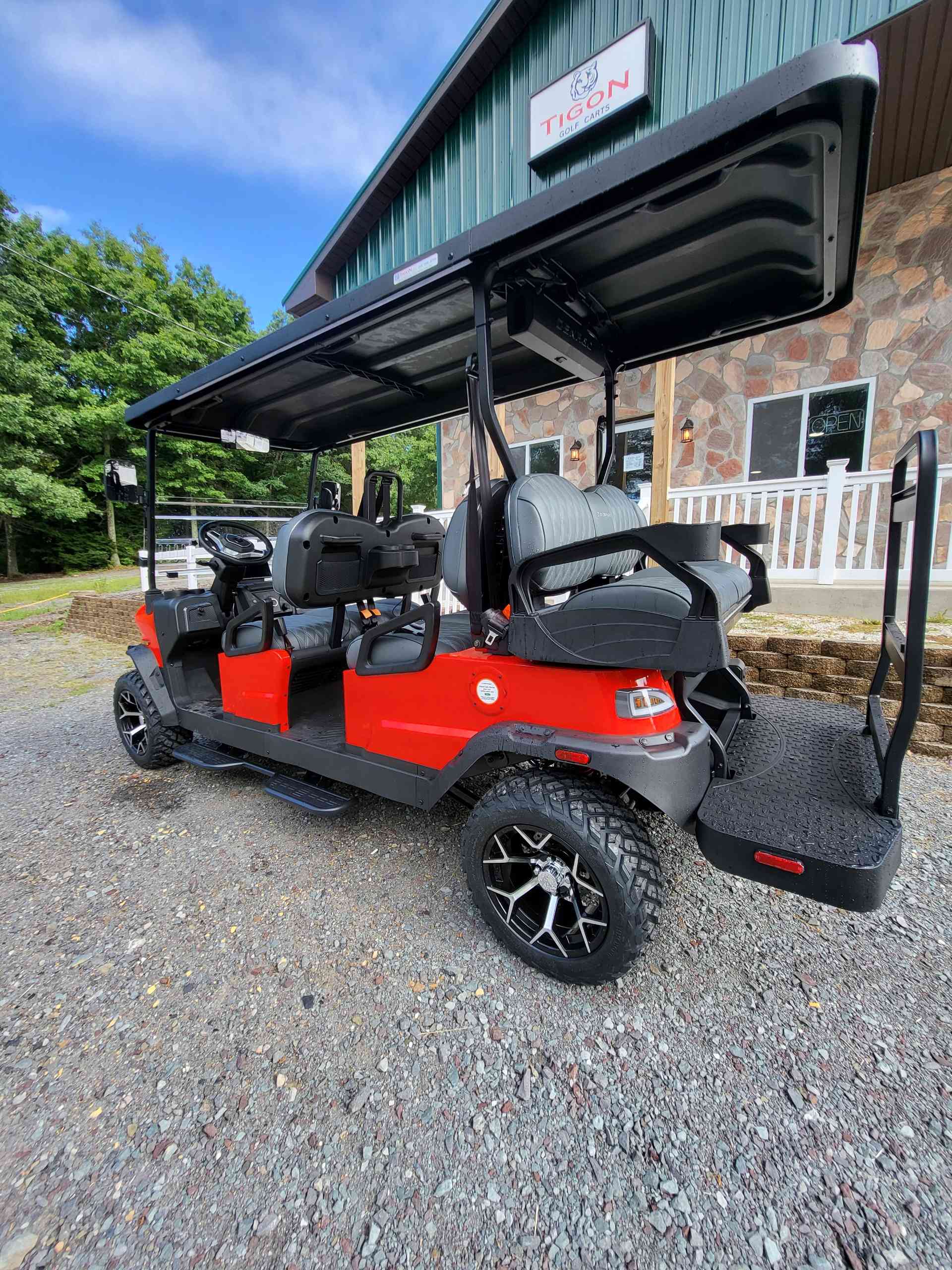 2026 Denago Rover XL6 Scarlet golf cart in Scarlet — photo 3 of 4, Long Pond, PA
