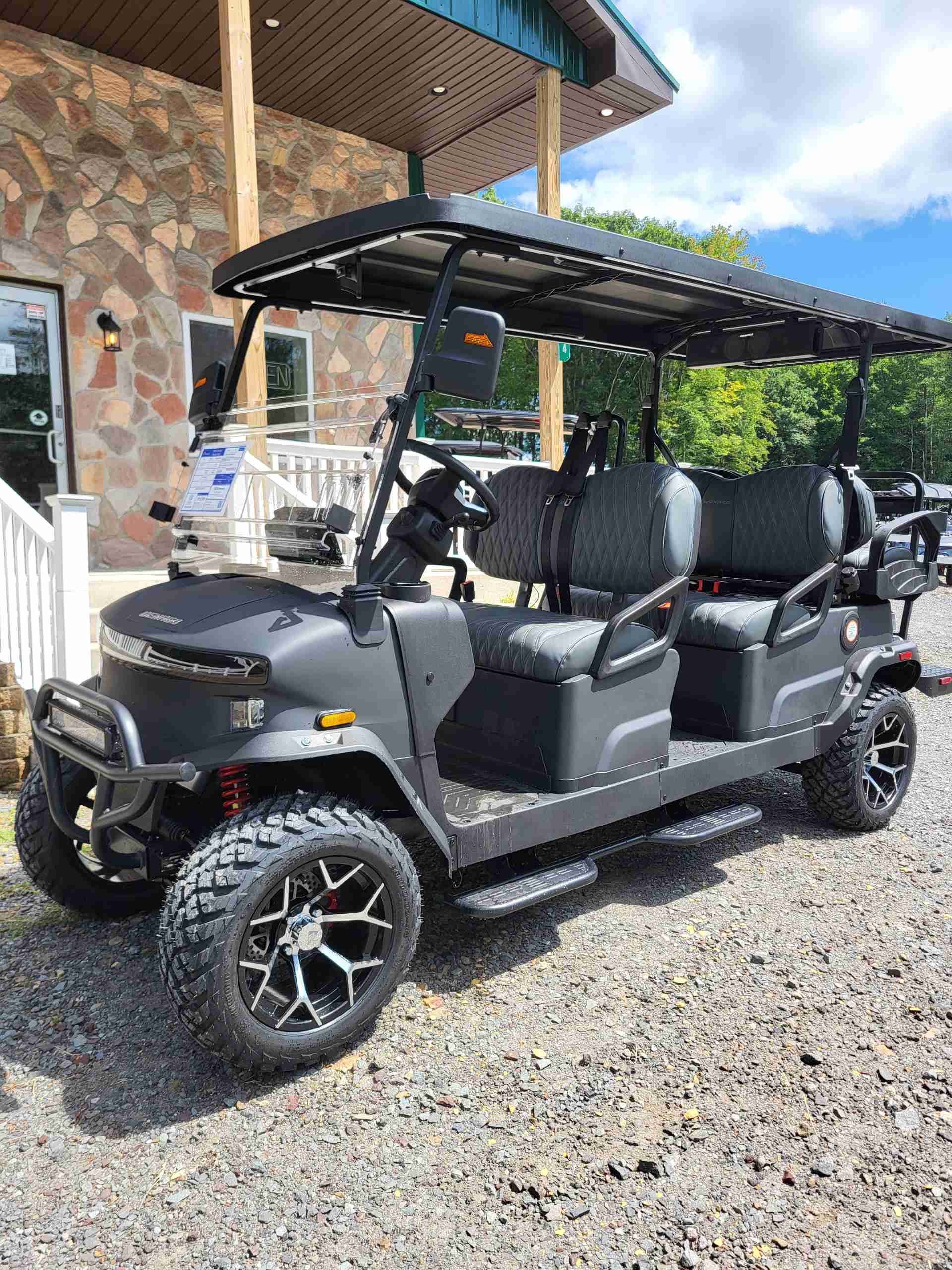 2026 Denago Rover XL6 Matte Black golf cart for sale in Long Pond, PA — July 4th Golf Cart Sales Event
