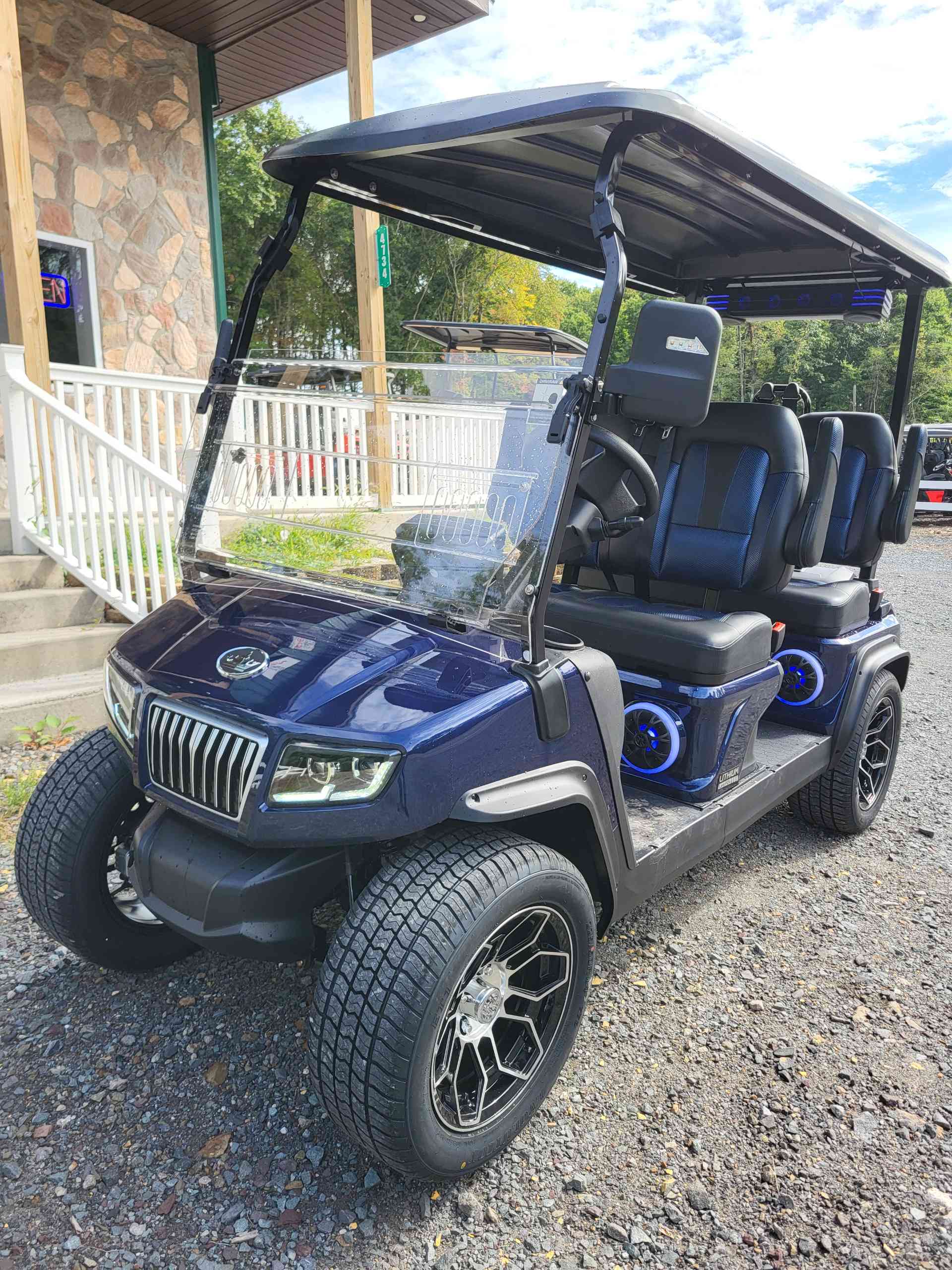 2027 Evolution D5 Ranger 4 PLUS Golf Cart in Mediterranean Blue for sale at TIGON Long Pond, PA