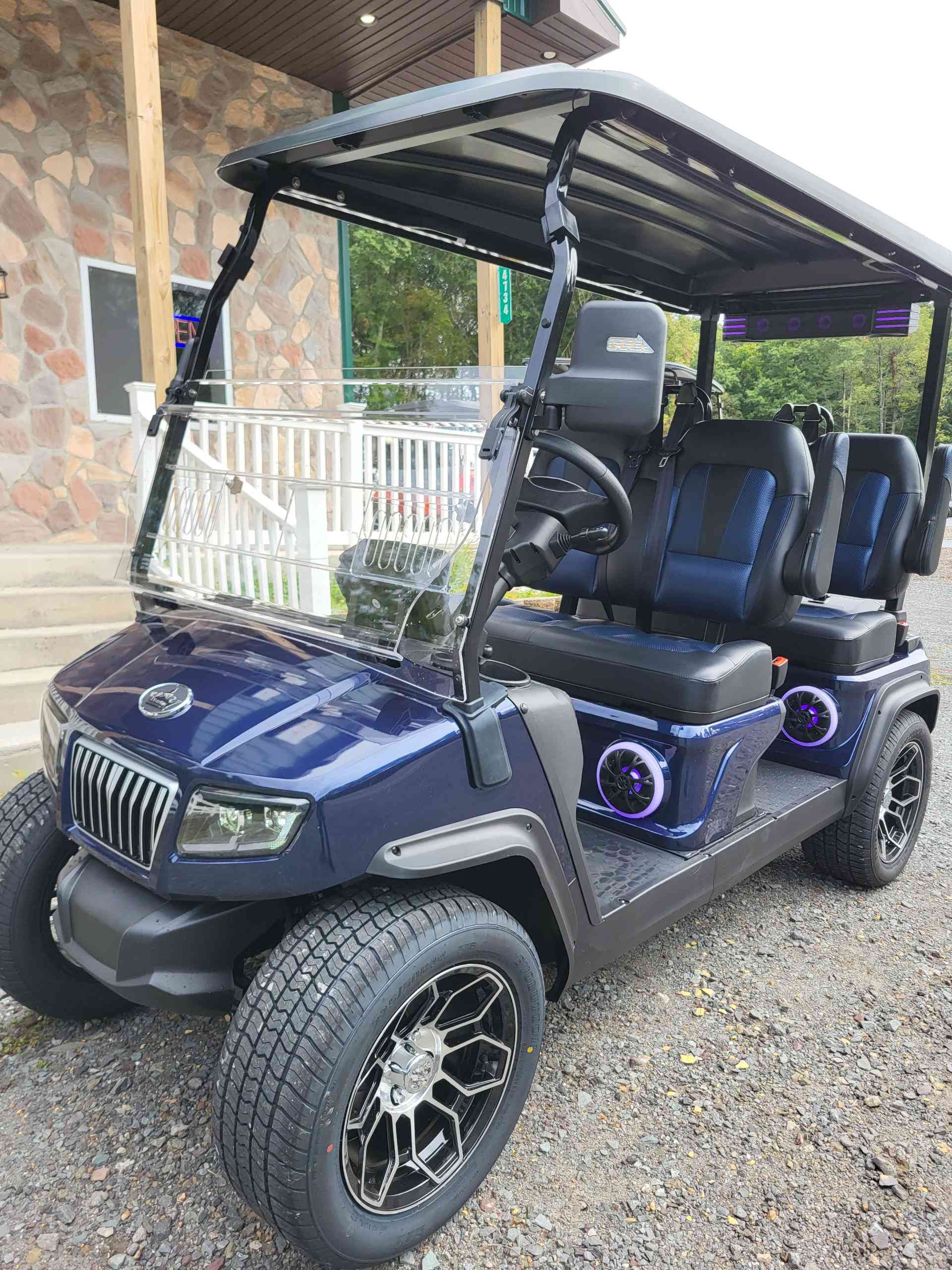 2027 Evolution D5 Ranger 4 PLUS Golf Cart in Mediterranean Blue for sale at TIGON Long Pond, PA
