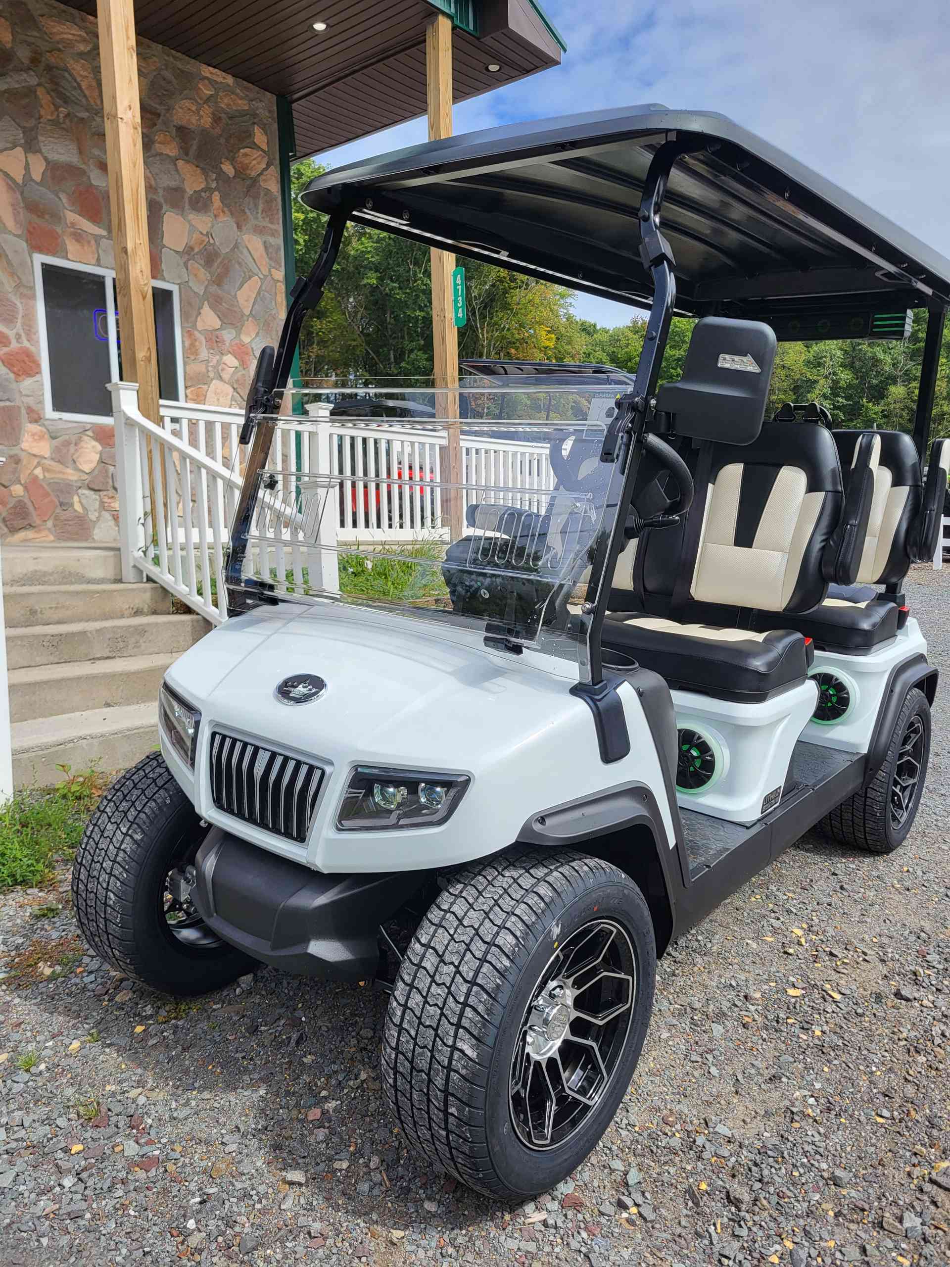 2027 Evolution D5 Ranger 4 PLUS Golf Cart in White for sale at TIGON Long Pond, PA