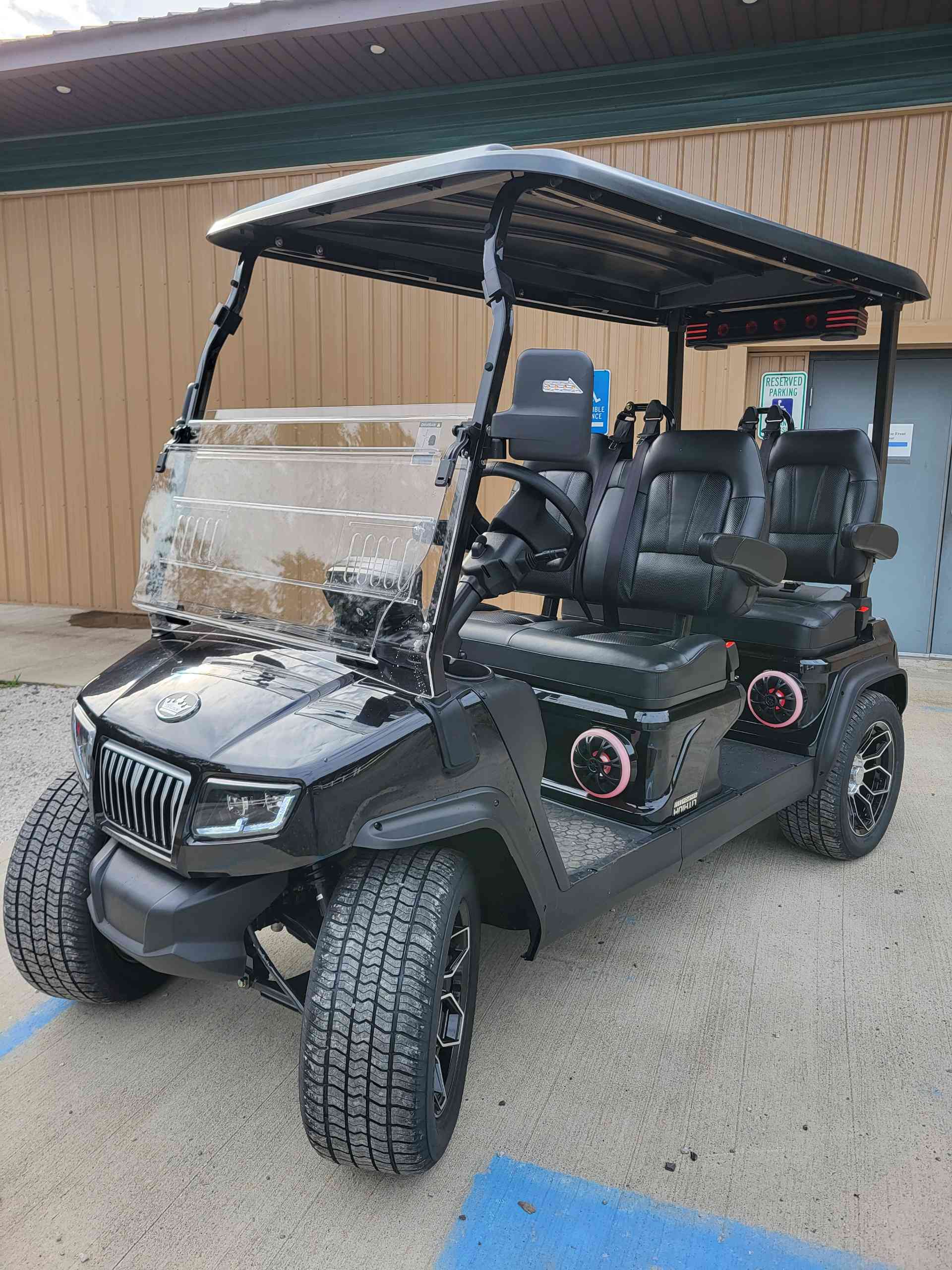 2027 Evolution D5 Ranger 4 PLUS Golf Cart in Black for sale at TIGON Long Pond, PA
