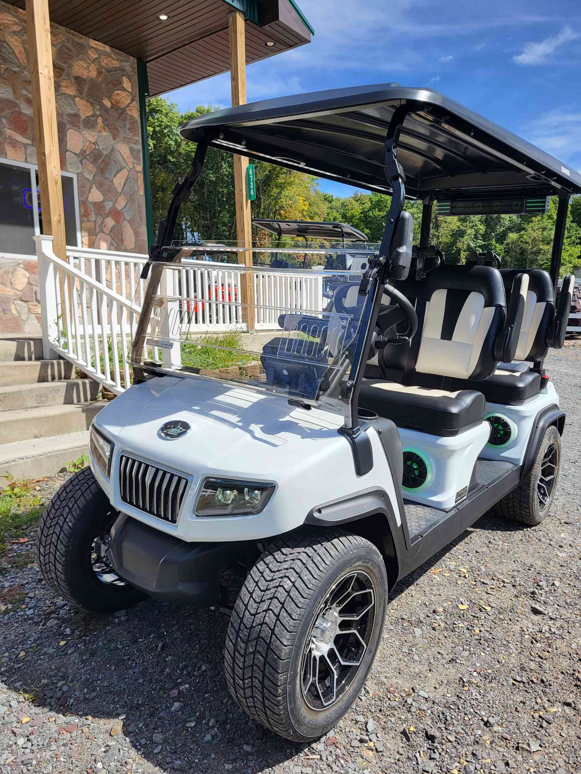 2027 Evolution D5 Ranger 4 PLUS Golf Cart in White for sale at TIGON Long Pond, PA