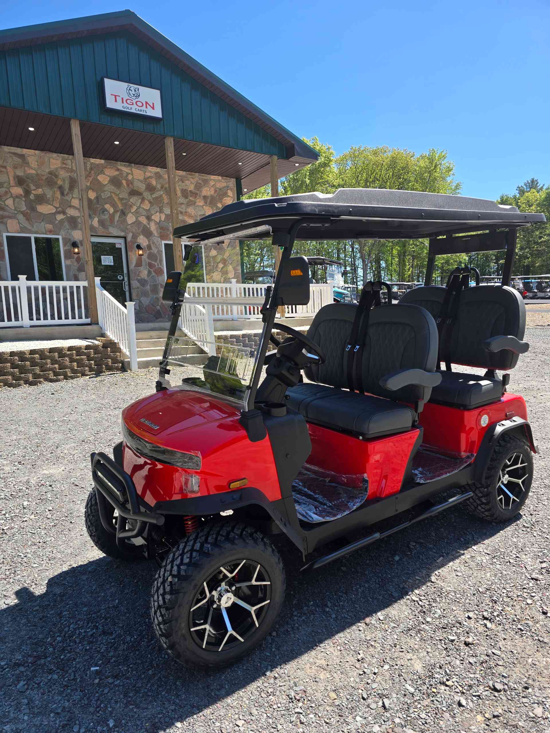 2026 Denago Rover XL Golf Cart in Scarlet