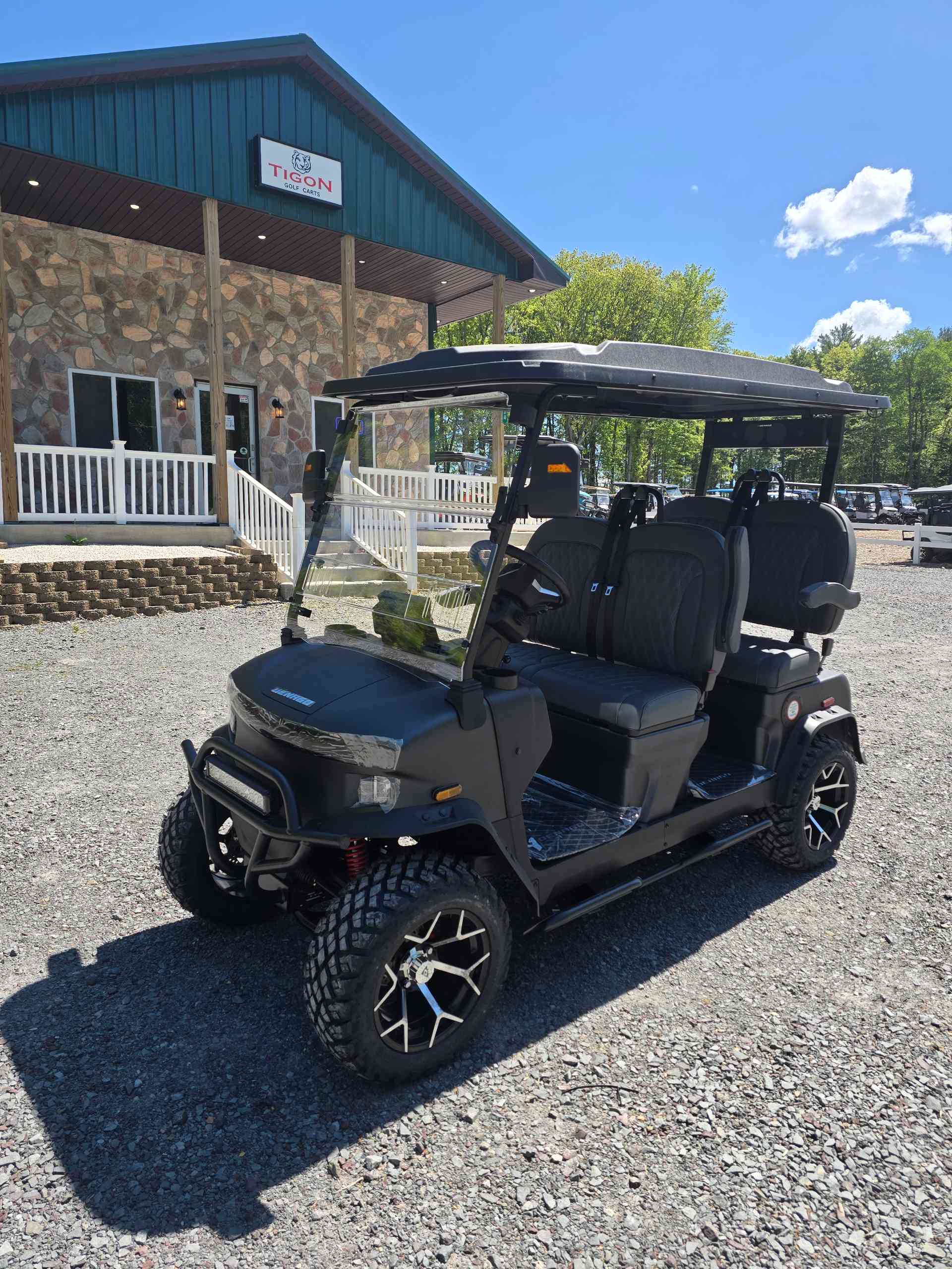 2026 Denago Rover XL Golf Cart in Matte Black