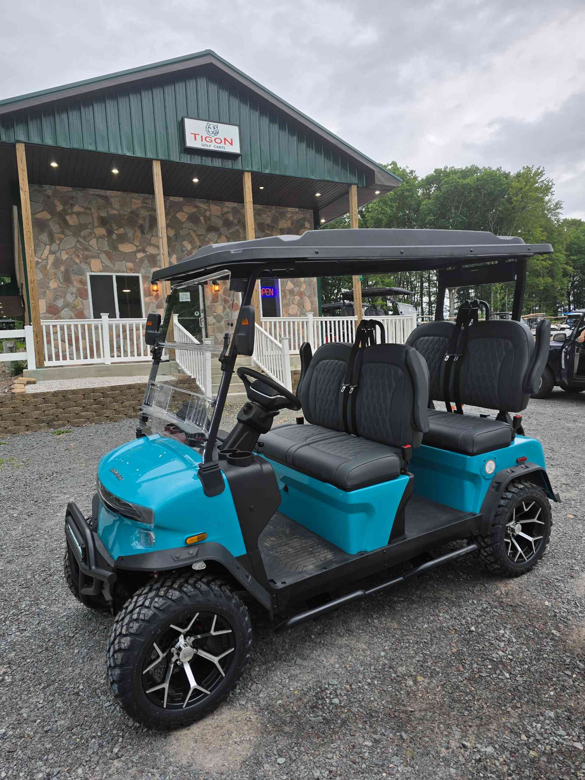 2026 Denago Rover XL Golf Cart in Aqua