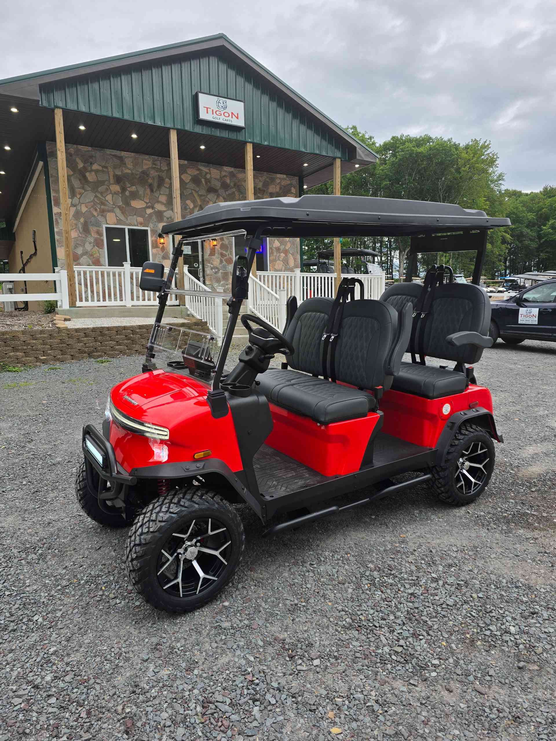 2026 Denago Rover XL Golf Cart in Scarlet