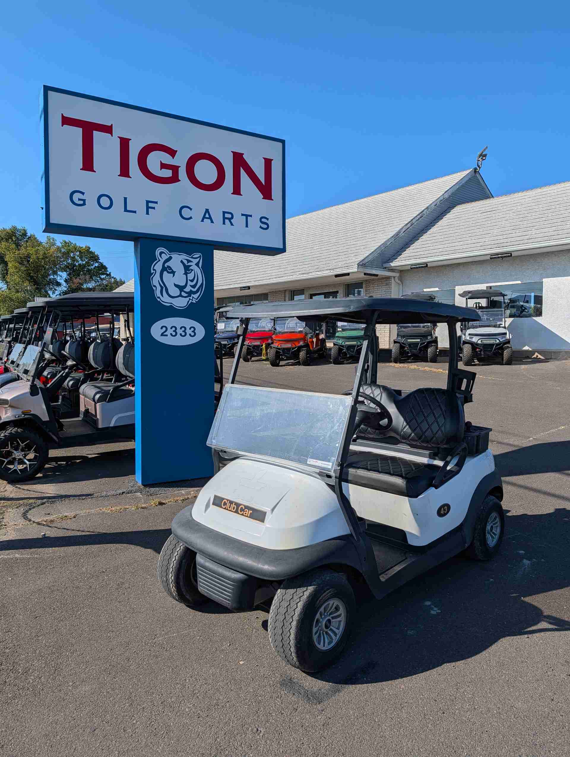 2019 Club Car Precedent Golf Cart in White