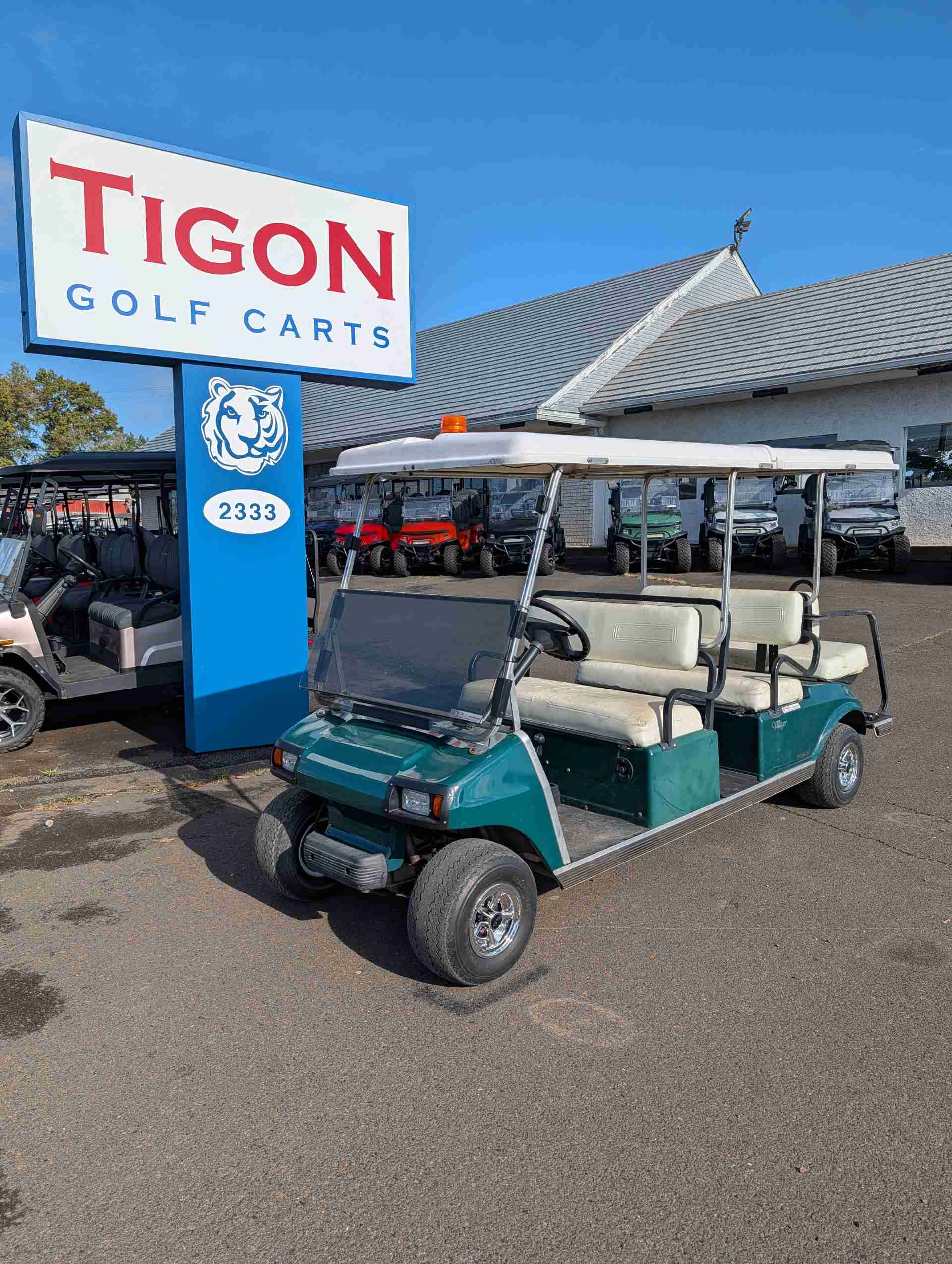 2000 Club Car DS Golf Cart in Green