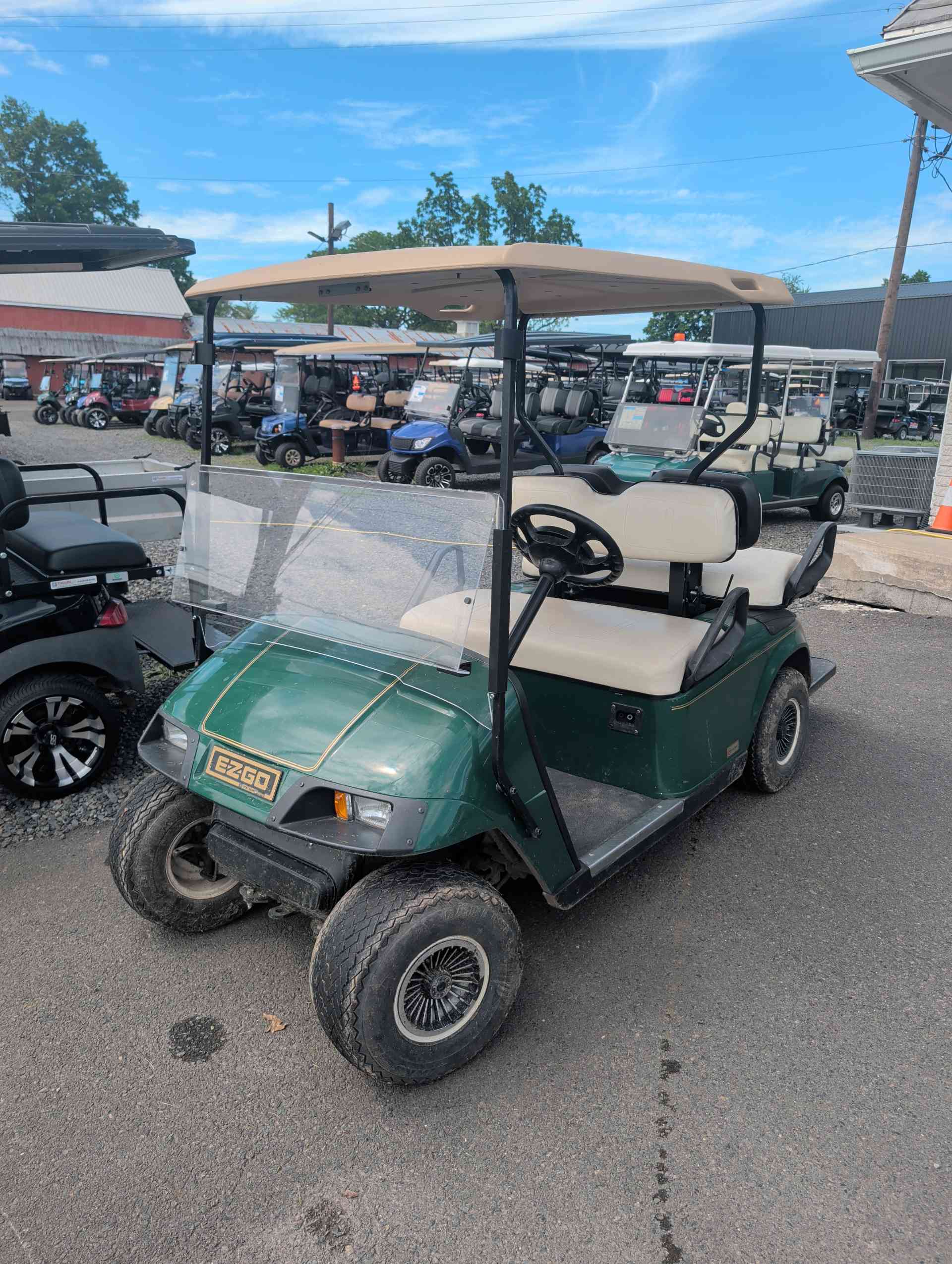 2001 EZGO TXT Golf Cart in Green