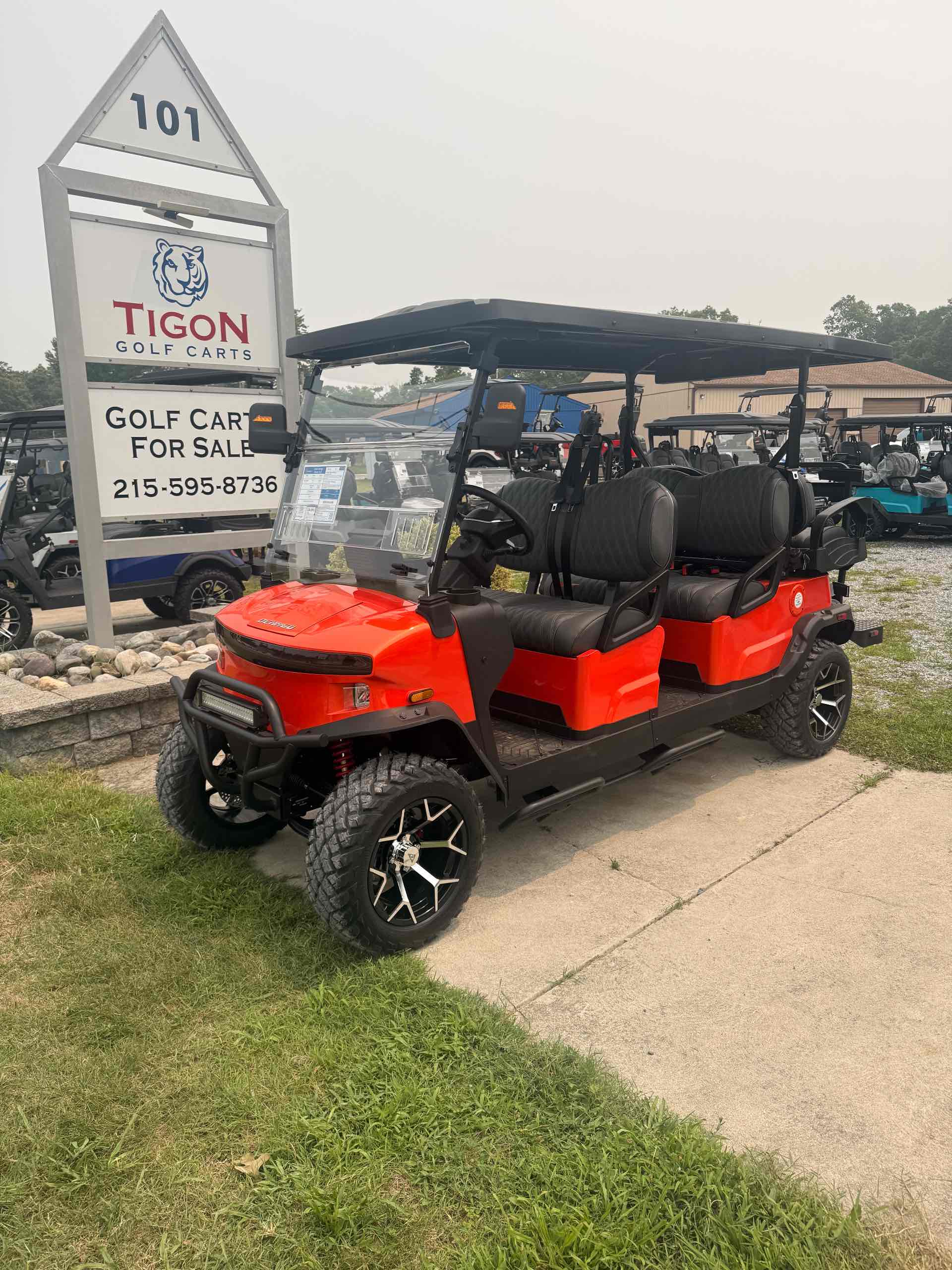 2026 Denago Rover XL6 Golf Cart in Lava