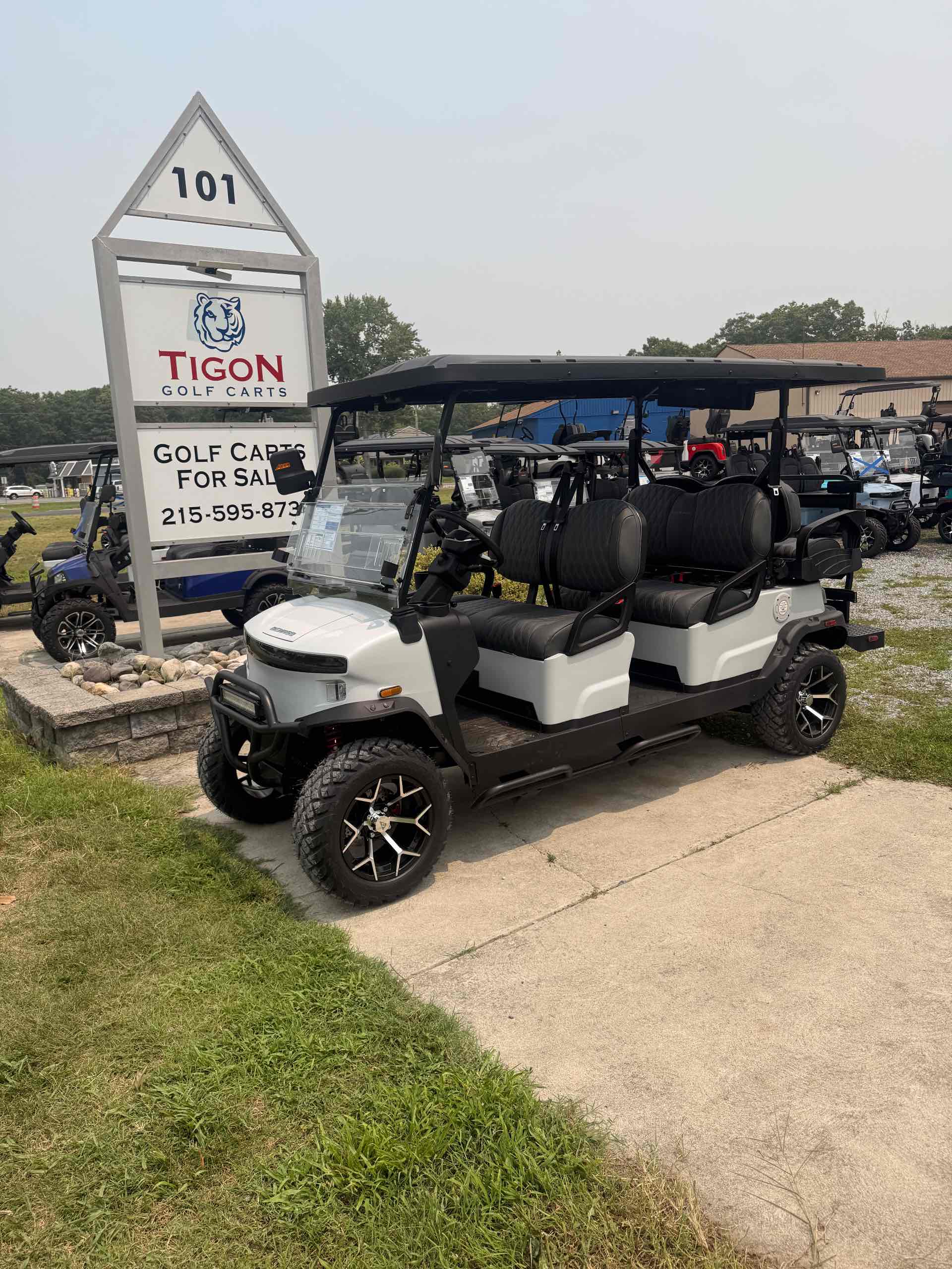 2026 Denago Rover XL6 Golf Cart in Matte White