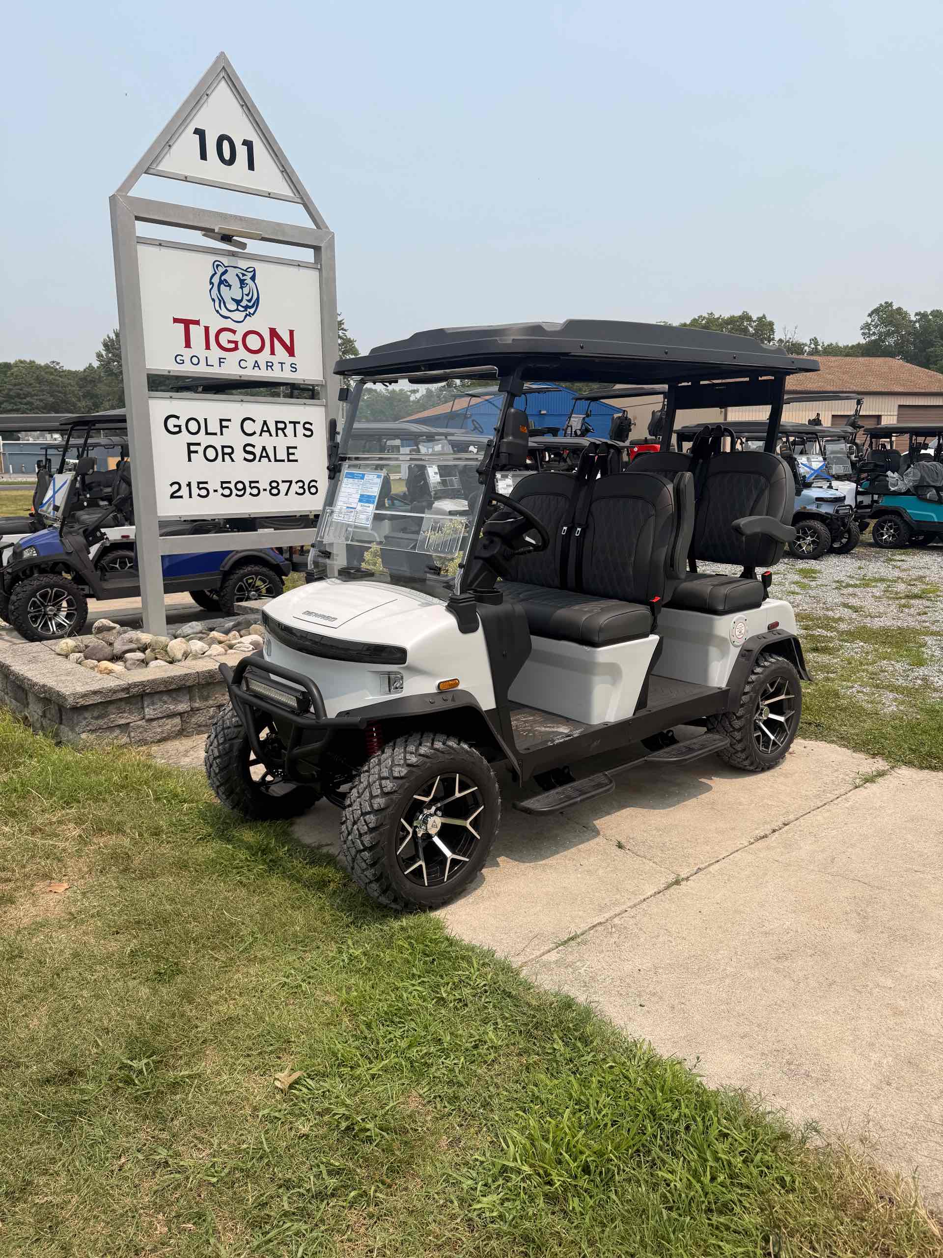 2026 Denago Rover XL Golf Cart in Matte White