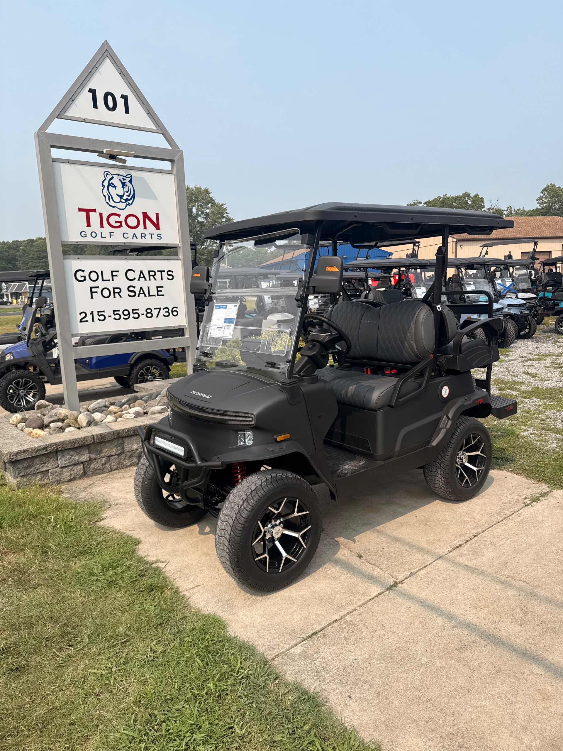 2026 Denago Nomad XL Golf Cart in Matte Black