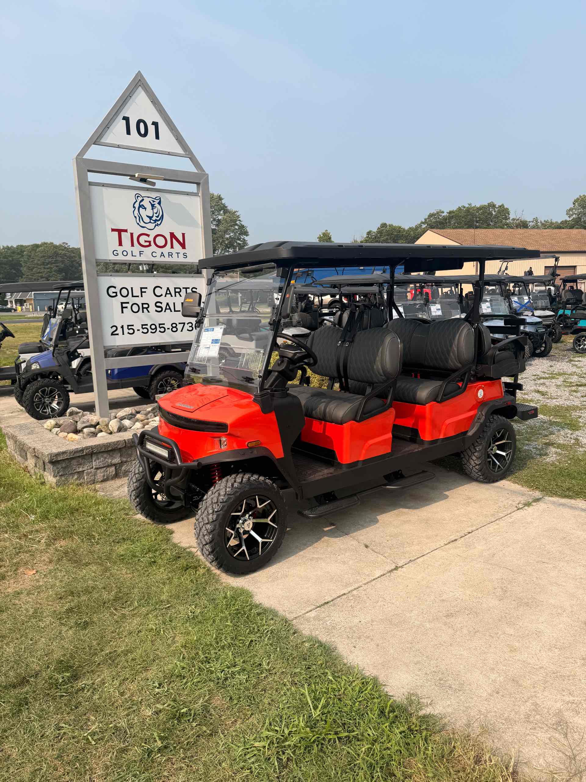 2026 Denago Rover XL6 Golf Cart in Lava