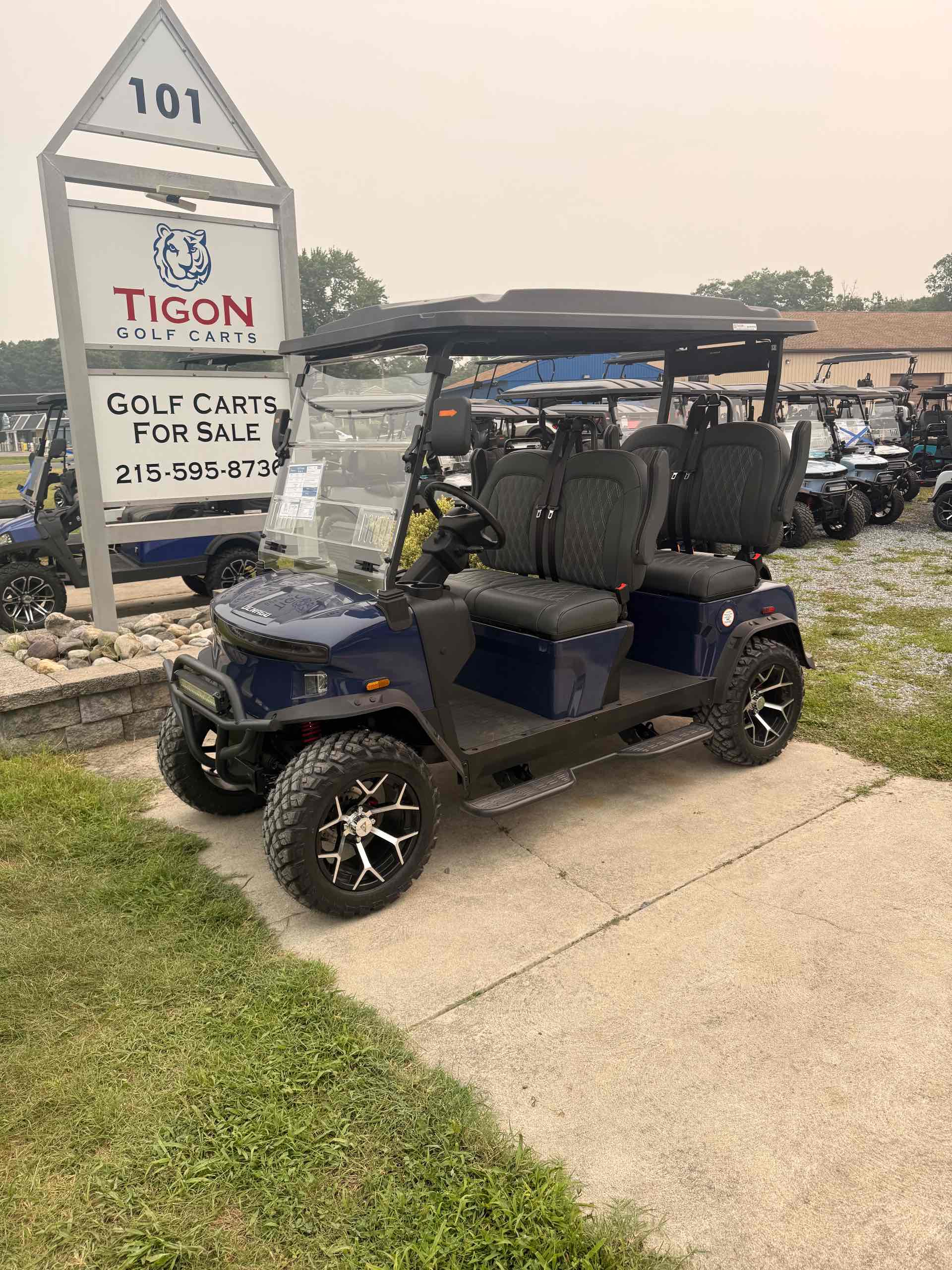2026 Denago Rover XL Golf Cart in Blue
