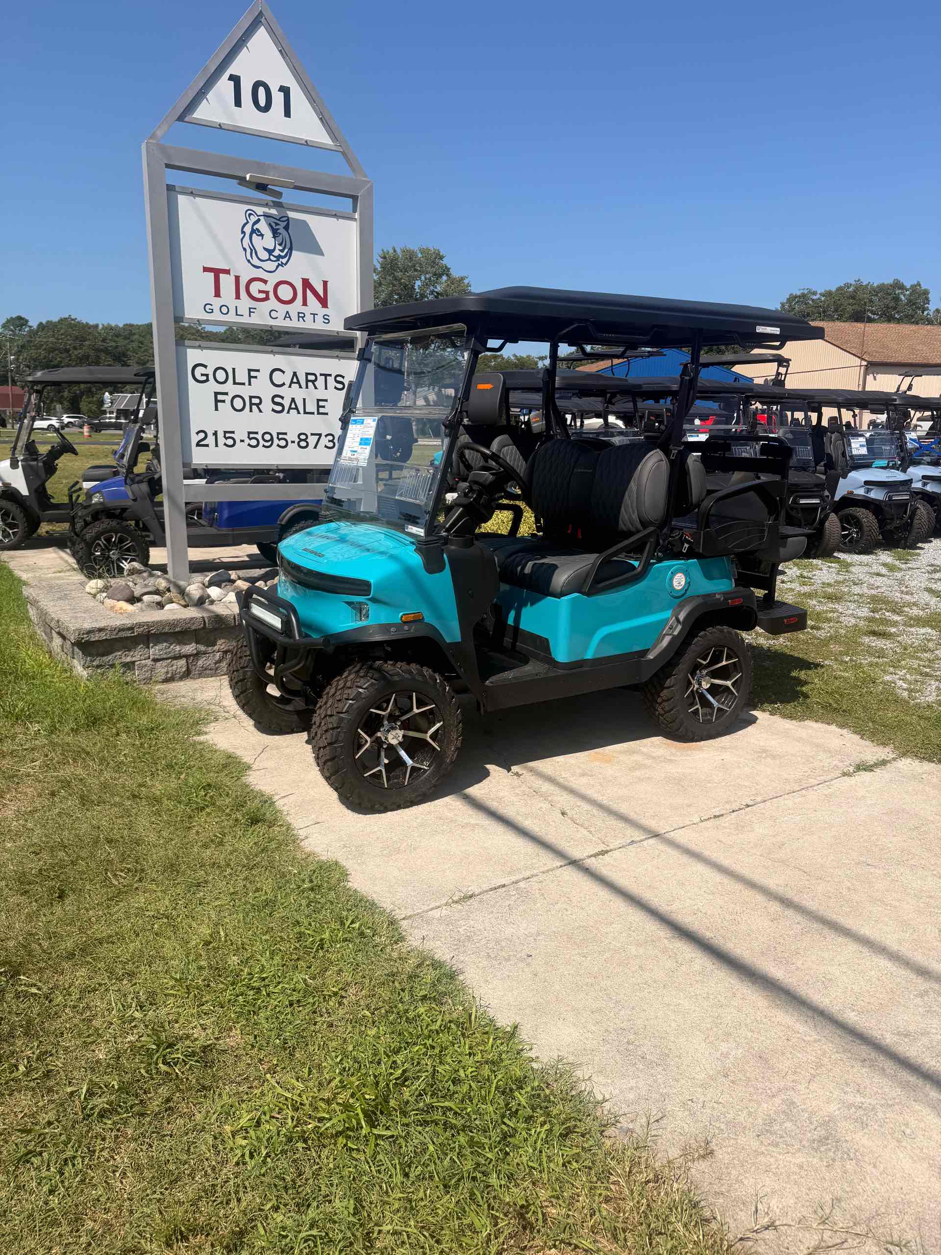2026 Denago Nomad XL Golf Cart in Aqua